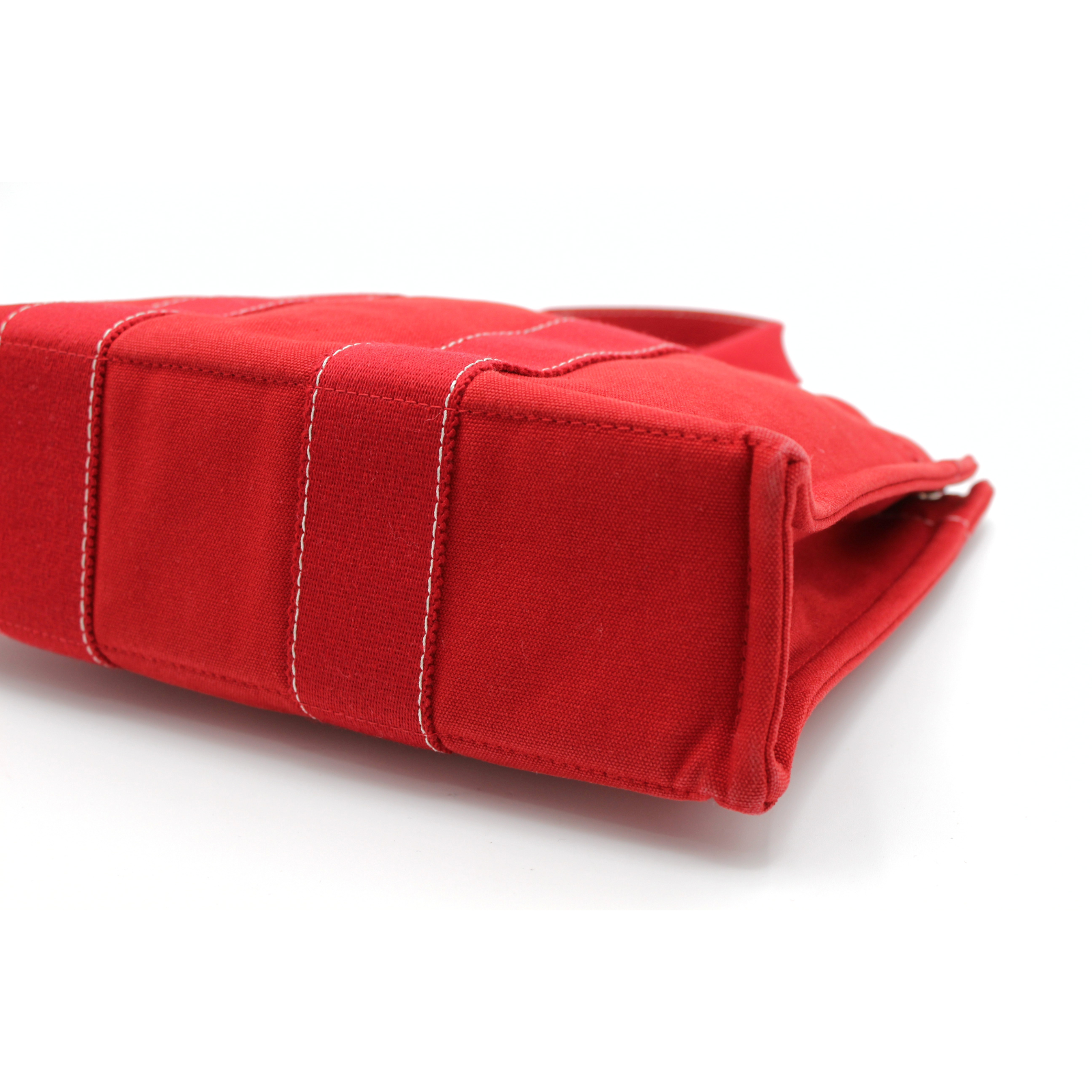 Deauville PM Canvas Red Tote Bag