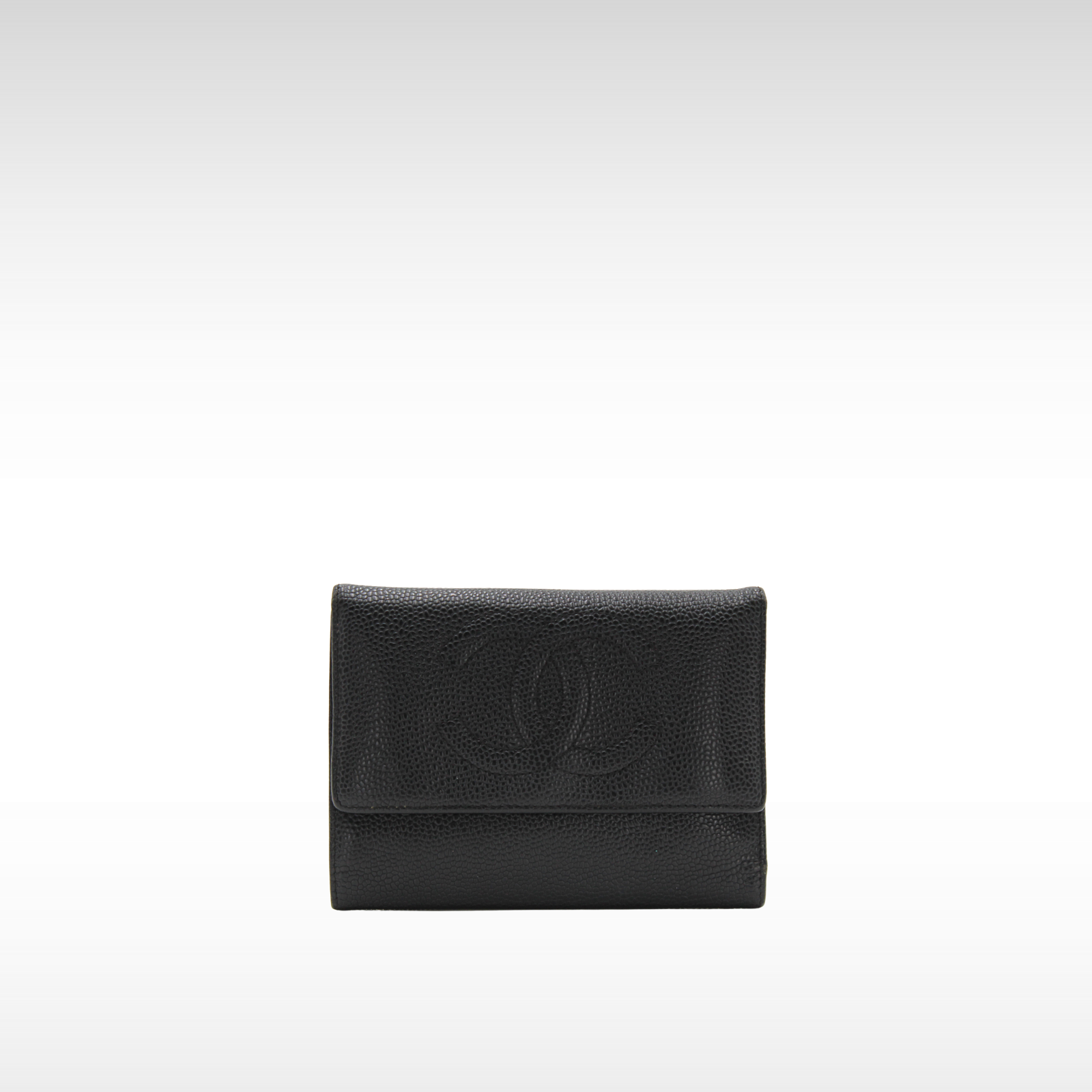 Timeless Caviar Black Wallet