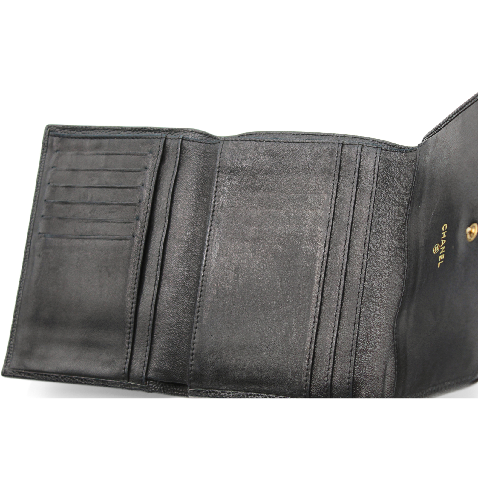 Timeless Caviar Black Wallet