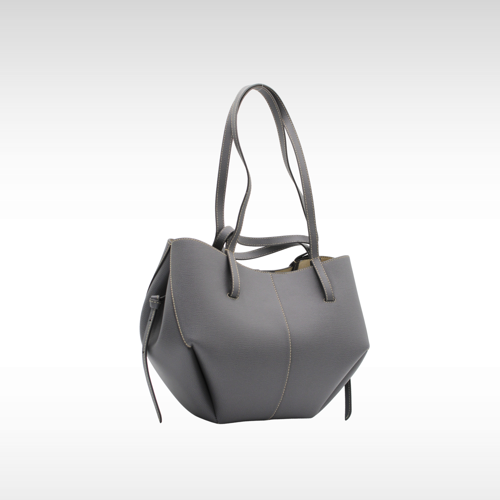 Cyme Mini Calf Gray Handbag