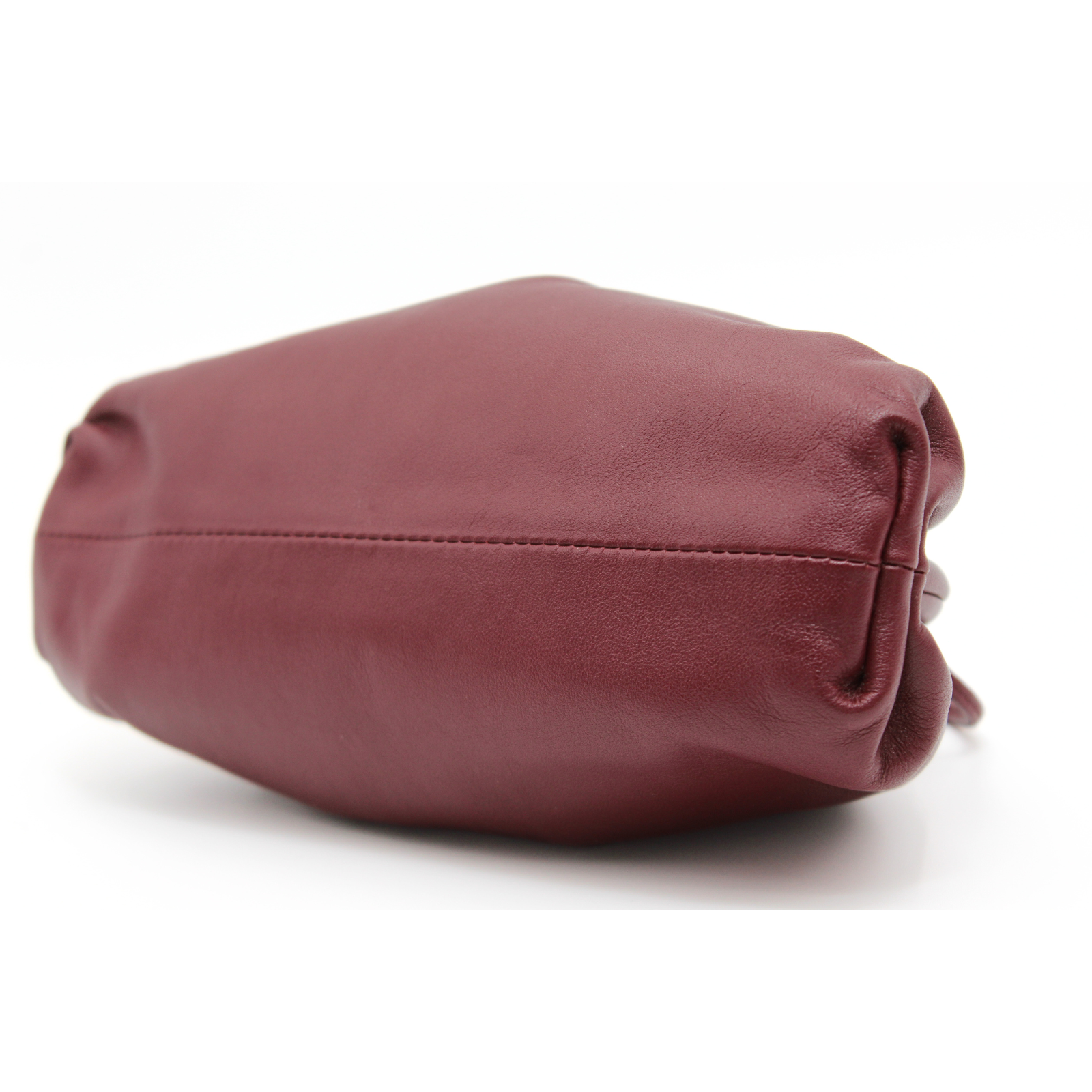 The Pouch Mini Calf Burgundy Shoulder Bag