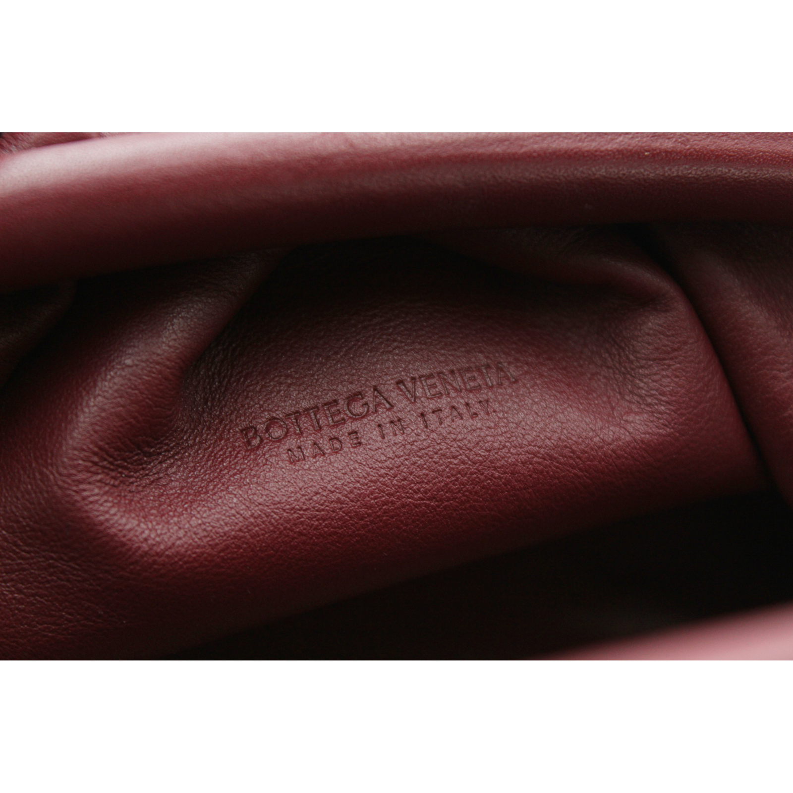 The Pouch Mini Calf Burgundy Shoulder Bag