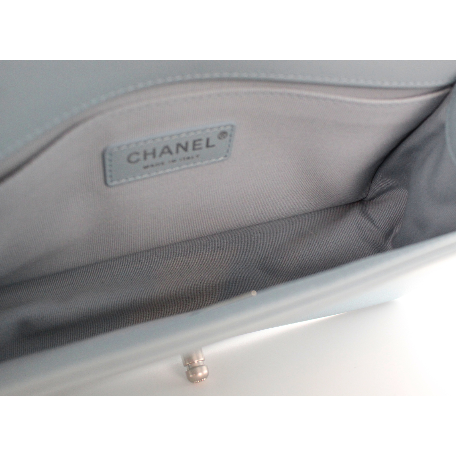 Boy Chanel Lamb Blue Shoulder Bag