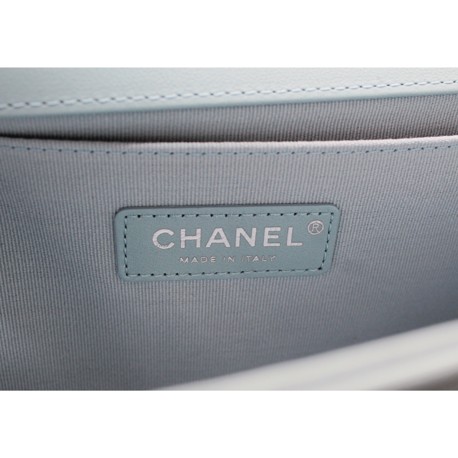 Boy Chanel Lamb Blue Shoulder Bag