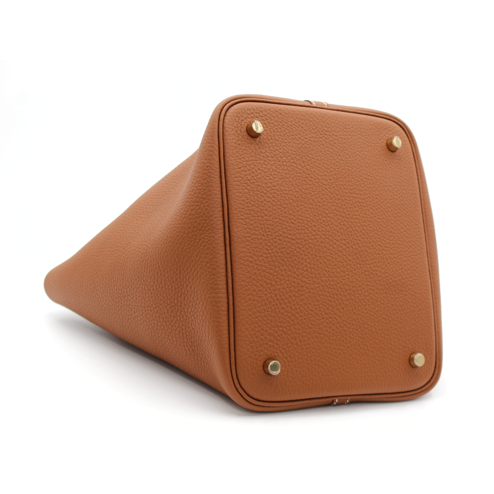 Picotin Lock 22 Taurillon Clemence Gold Handbag