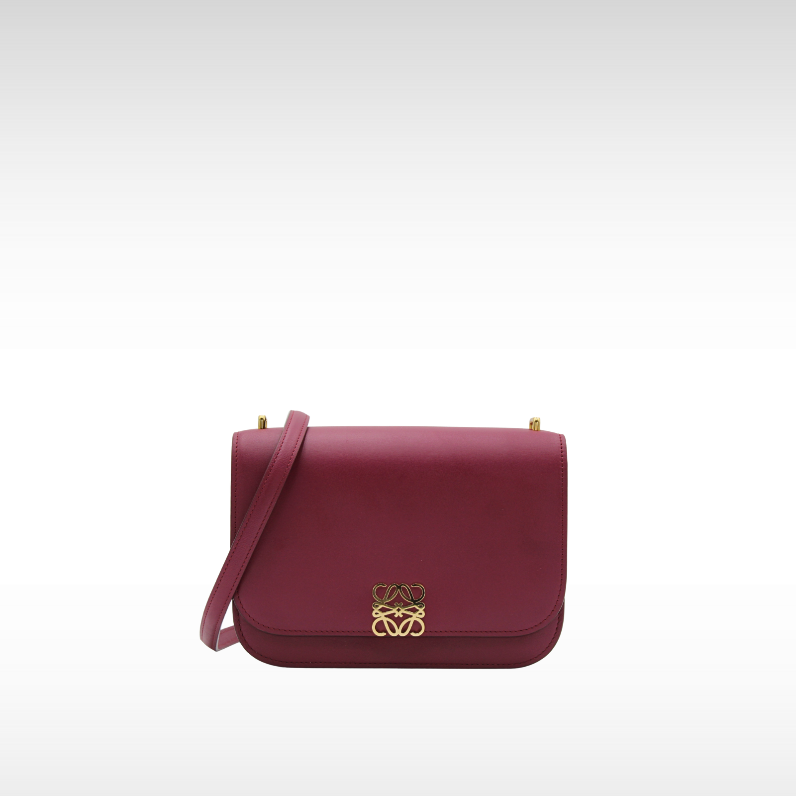 Goya Small Calf Burgundy Crossbody Bag