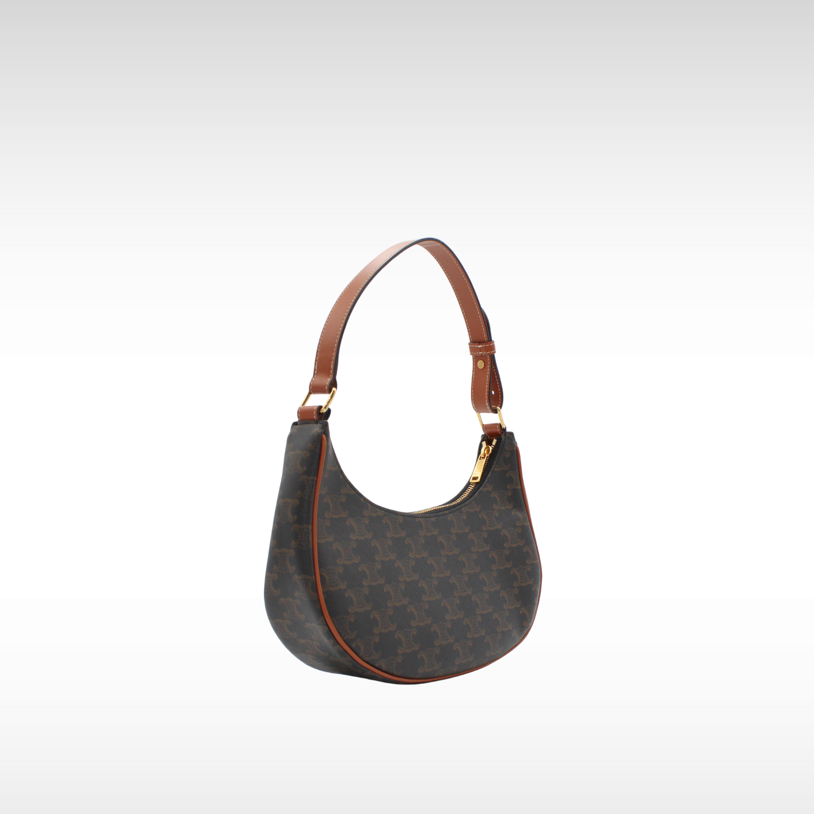Ava Medium Triomphe Coated Canvas Shoulder Bag
