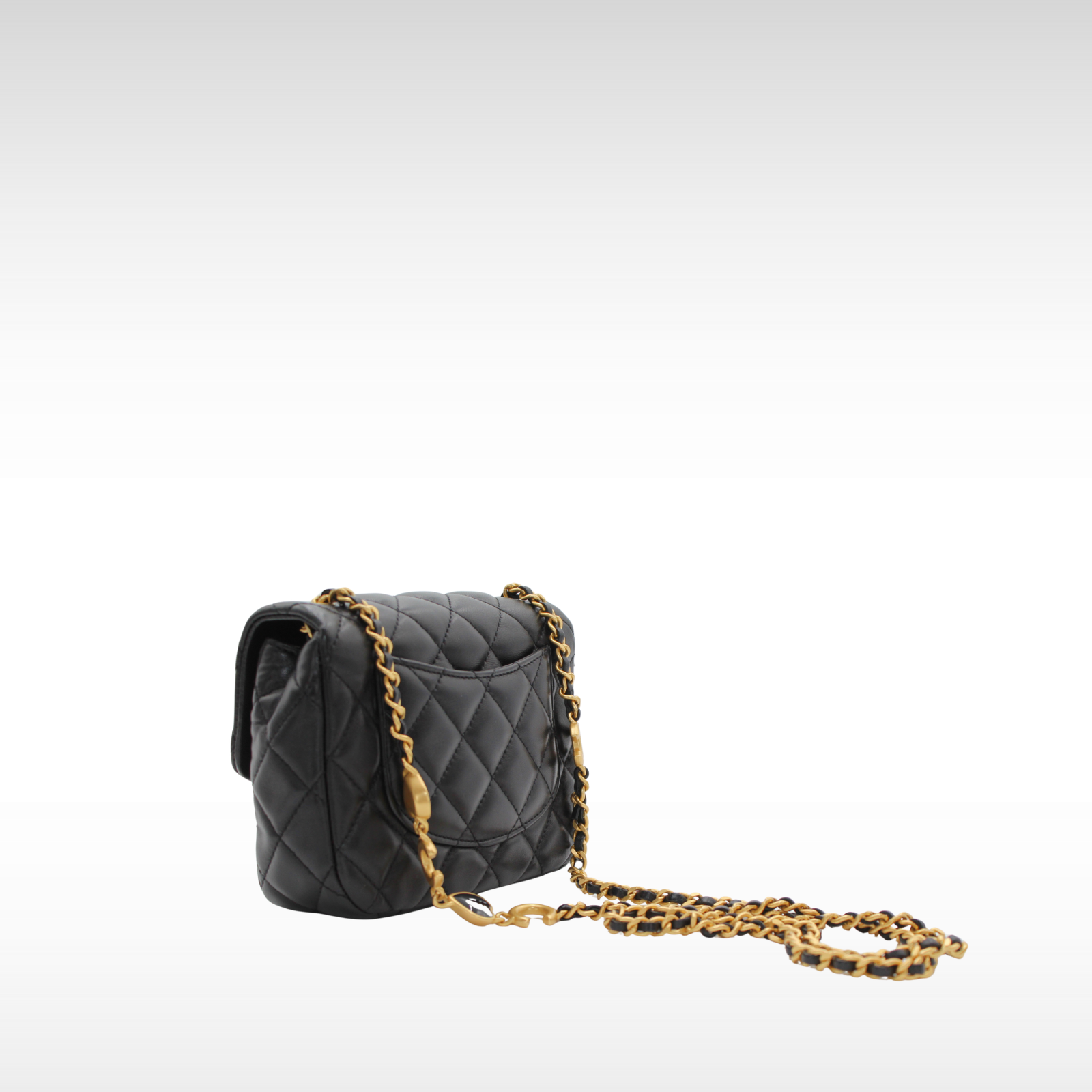 Coco De Toi Heart Mini Matelasse Lamb Shoulder Bag