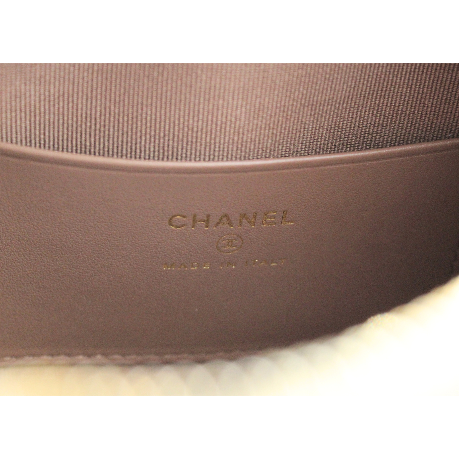 Classic Clutch with Chain Caviar Brown Handbag