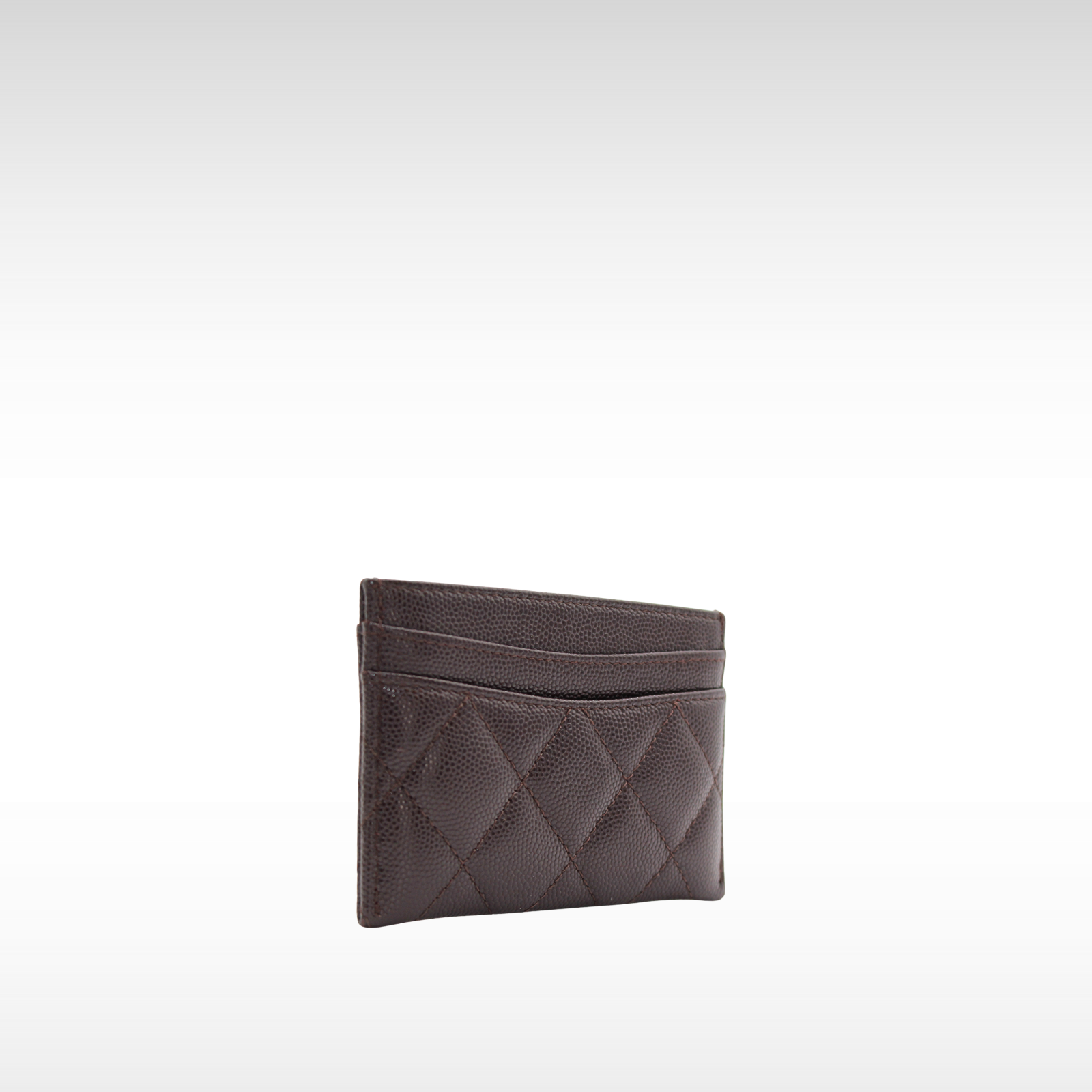 Classic Card Holder Caviar Brown