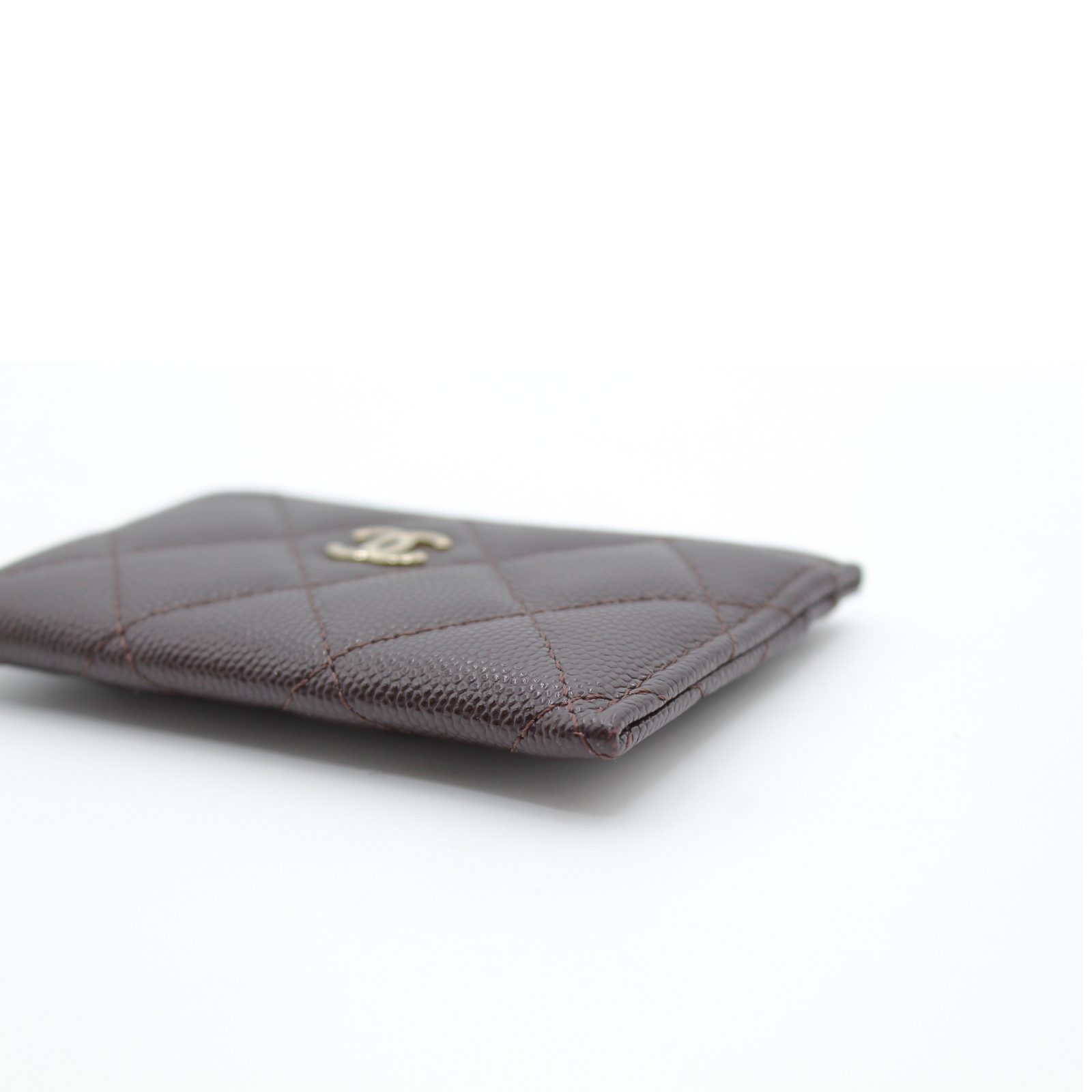 Classic Card Holder Caviar Brown