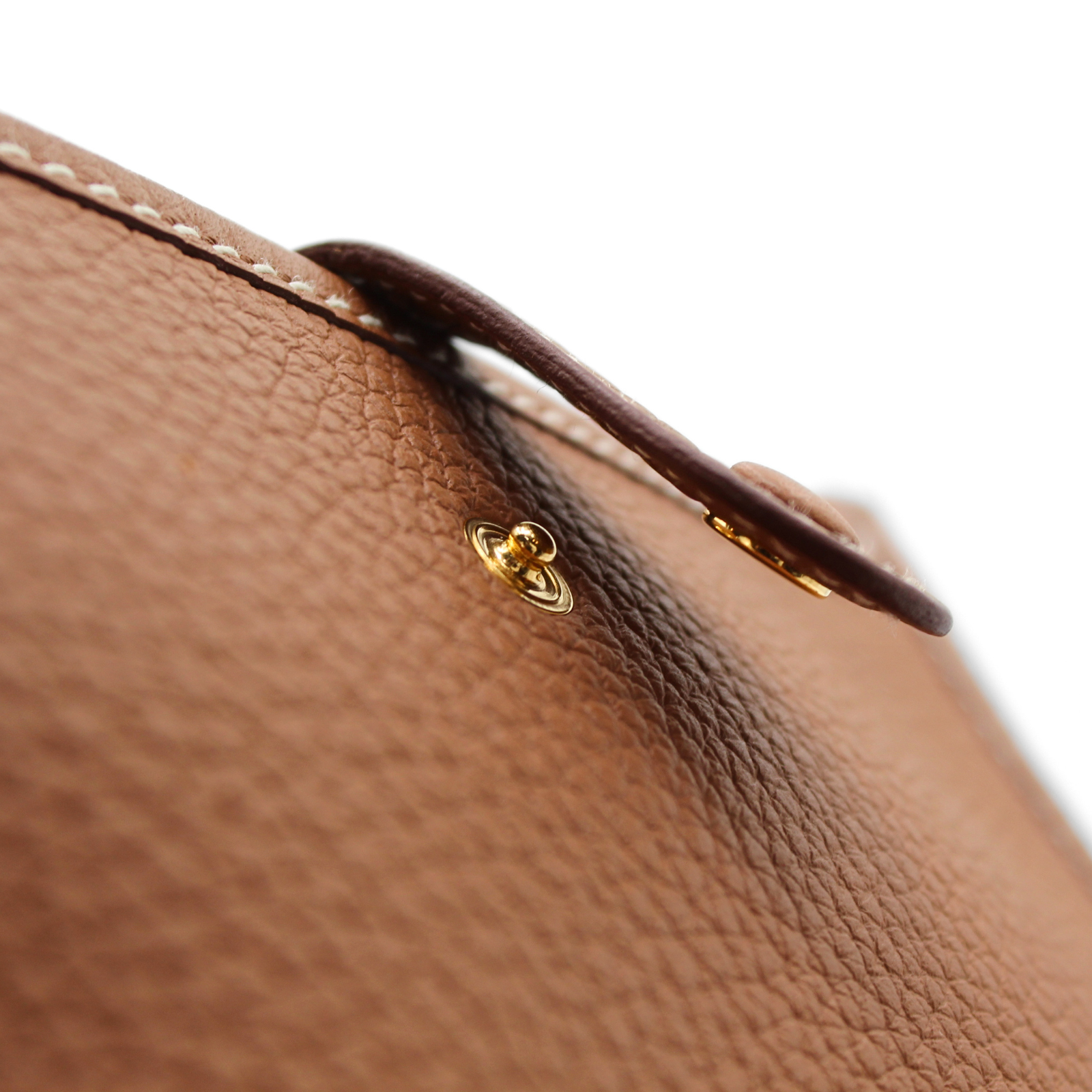 Evelyne Amazone 16 Taurillon Clemence Gold Crossbody Bag