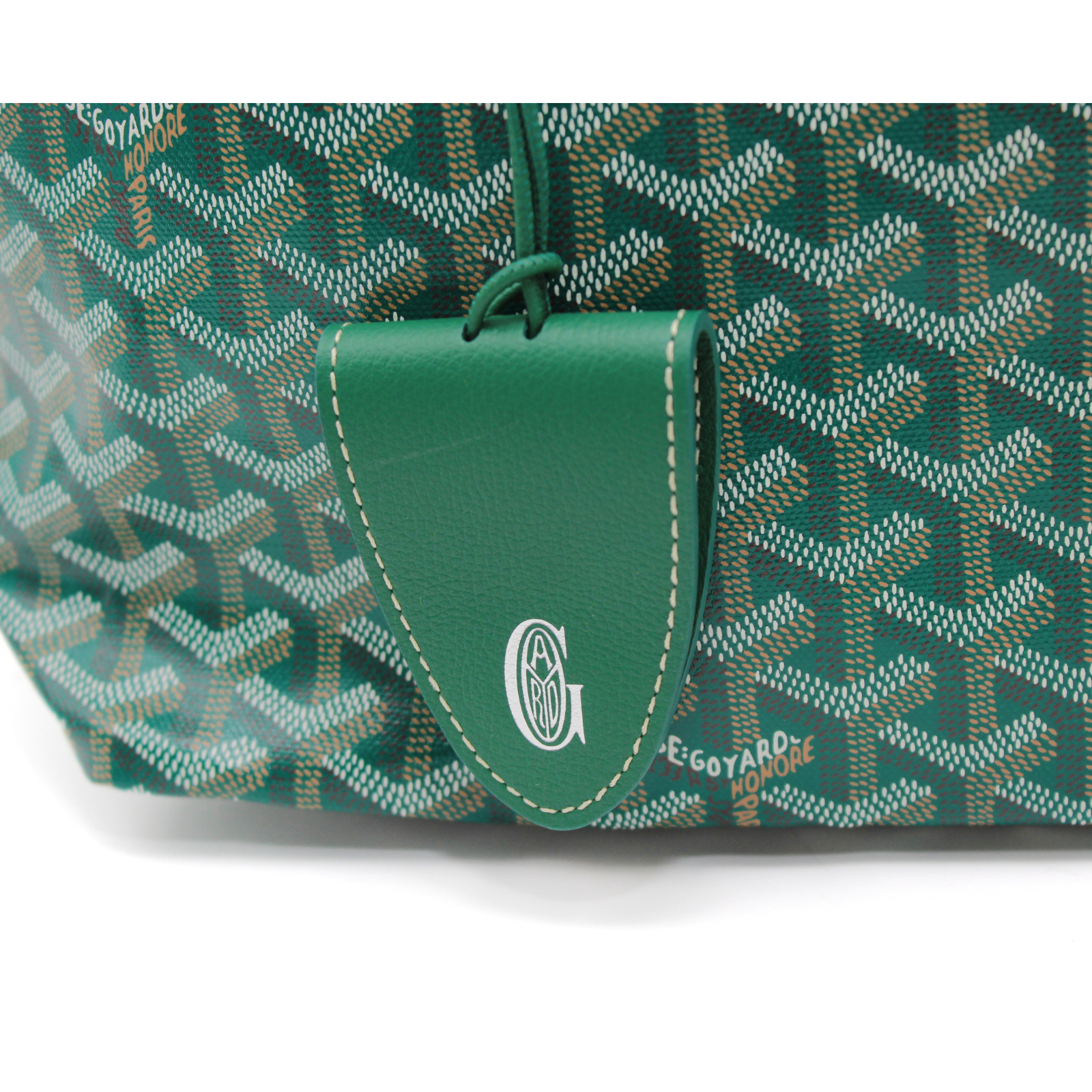 Saint Louis GM Coated Canvas Green Tote Bag