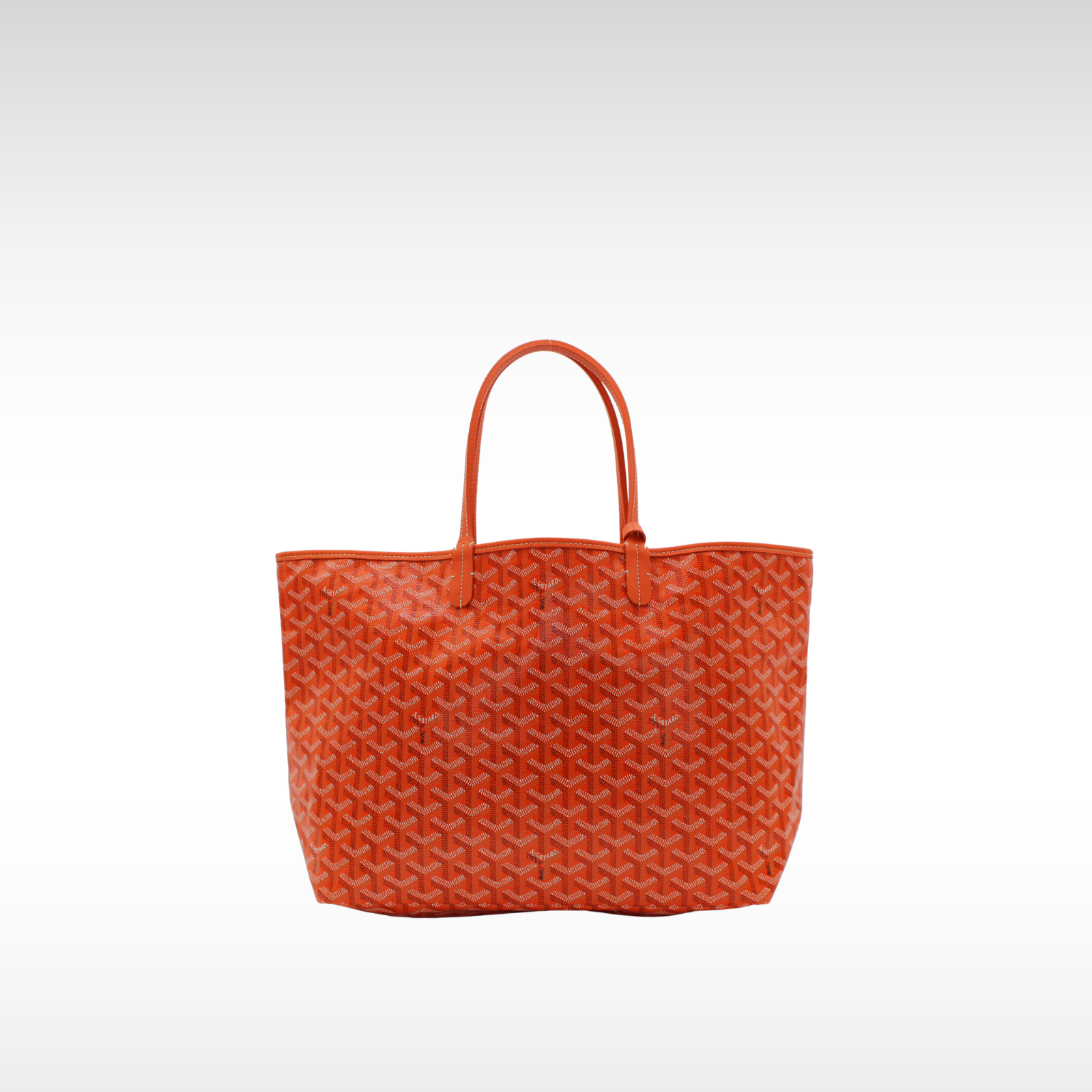 Saint Louis PM Coated Canvas Orange Tote Bag
