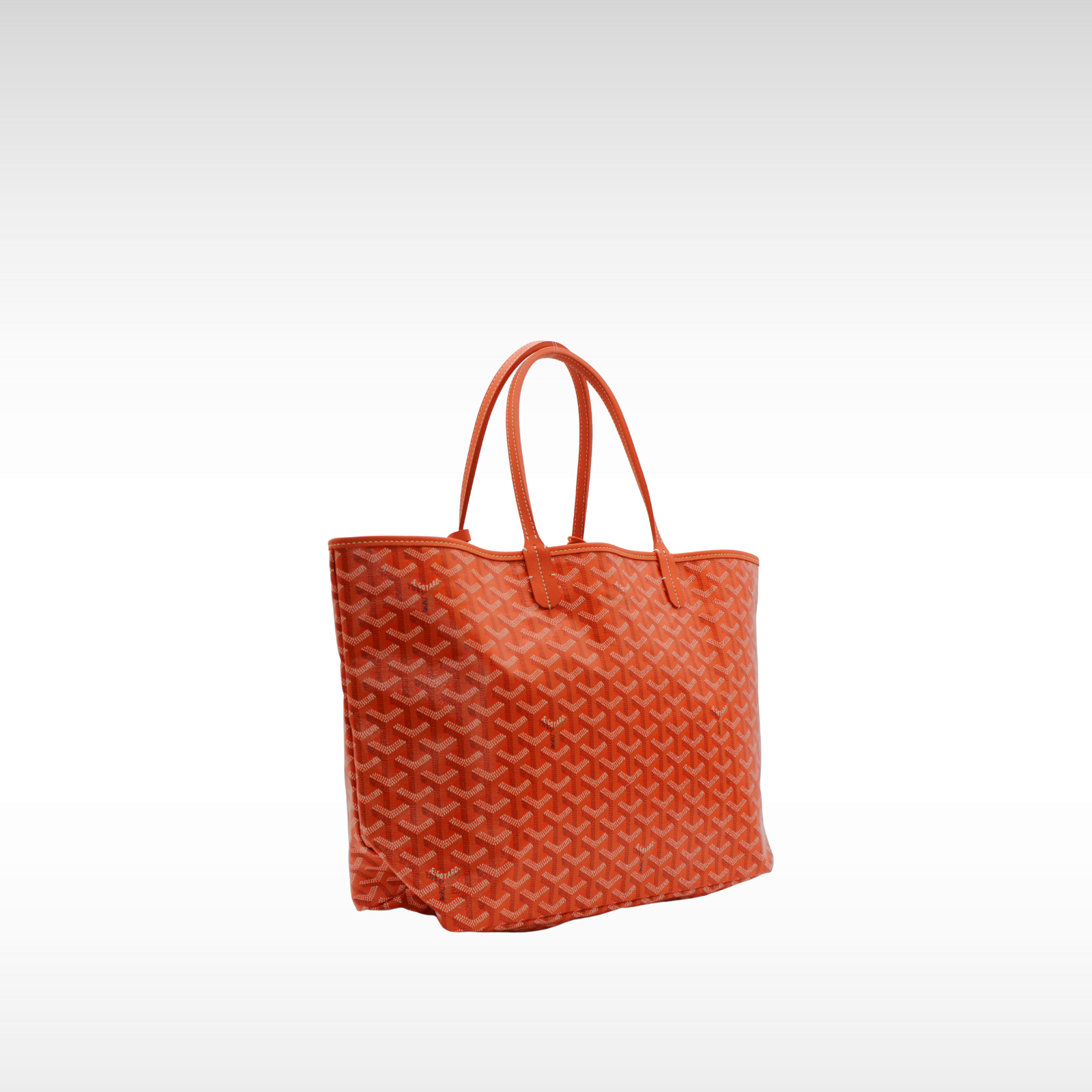 Saint Louis PM Coated Canvas Orange Tote Bag
