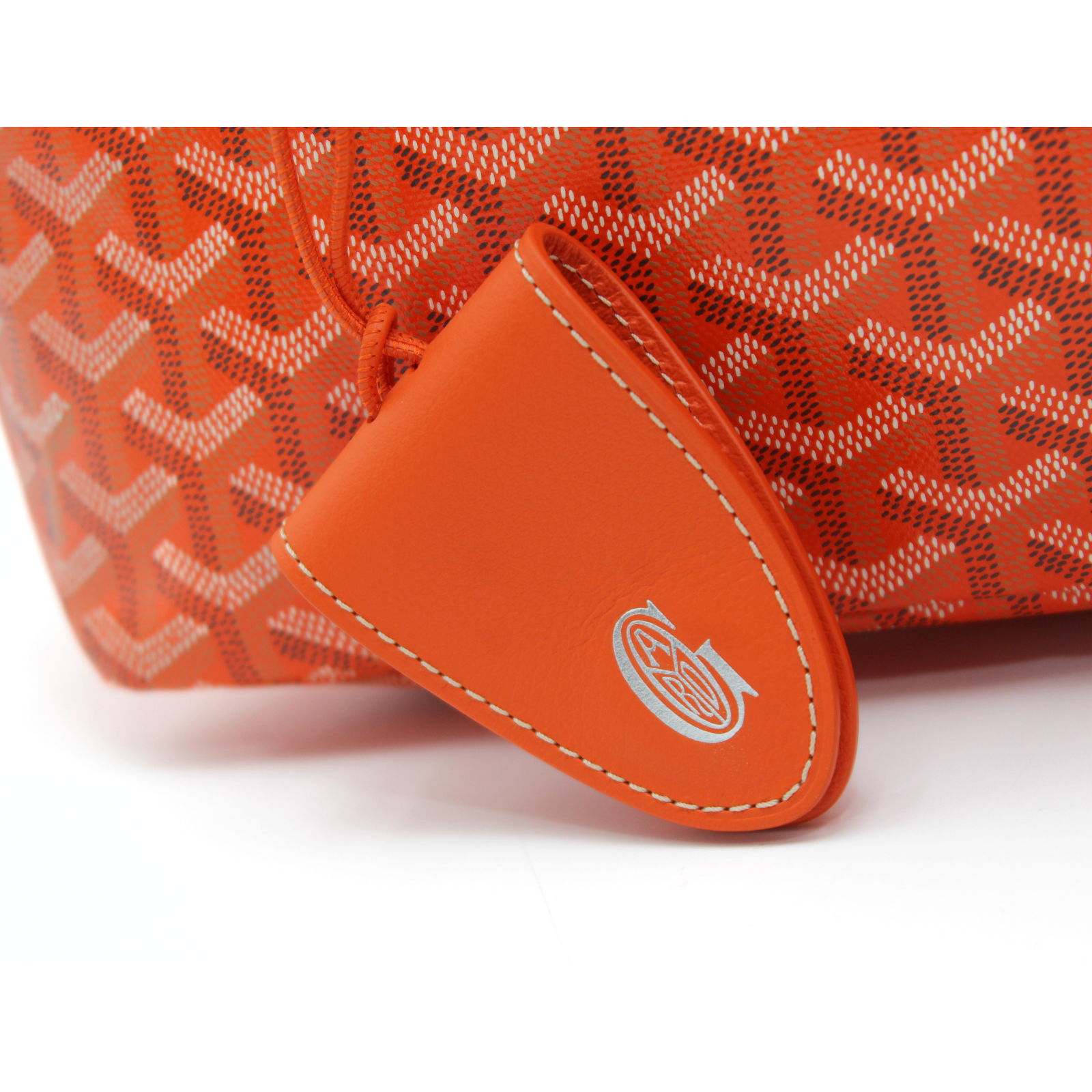 Saint Louis PM Coated Canvas Orange Tote Bag