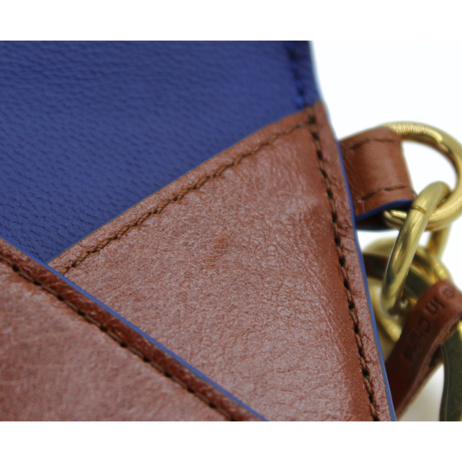 Love Letter Card Slip Calf Brown Bag Charm