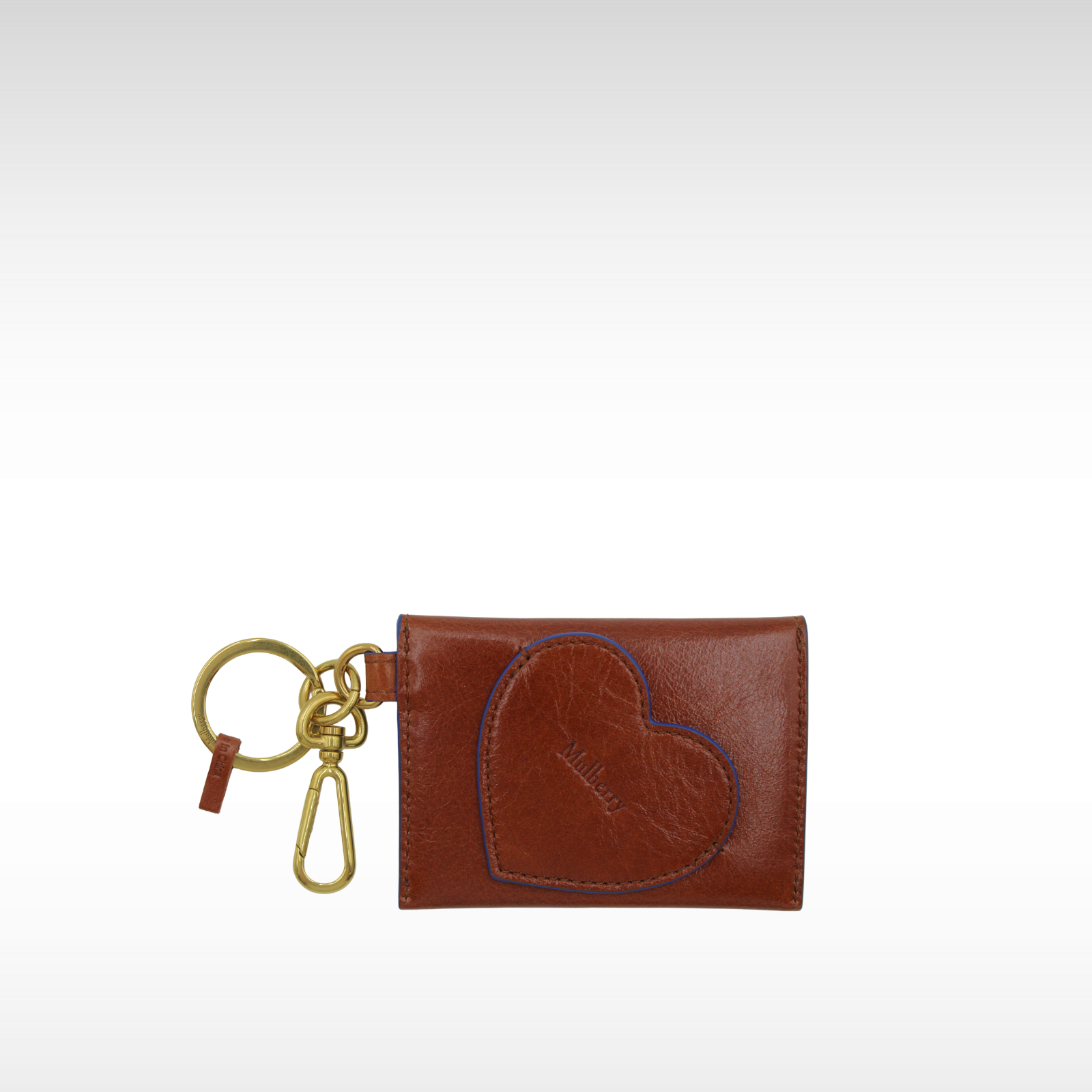Love Letter Card Slip Calf Brown Bag Charm
