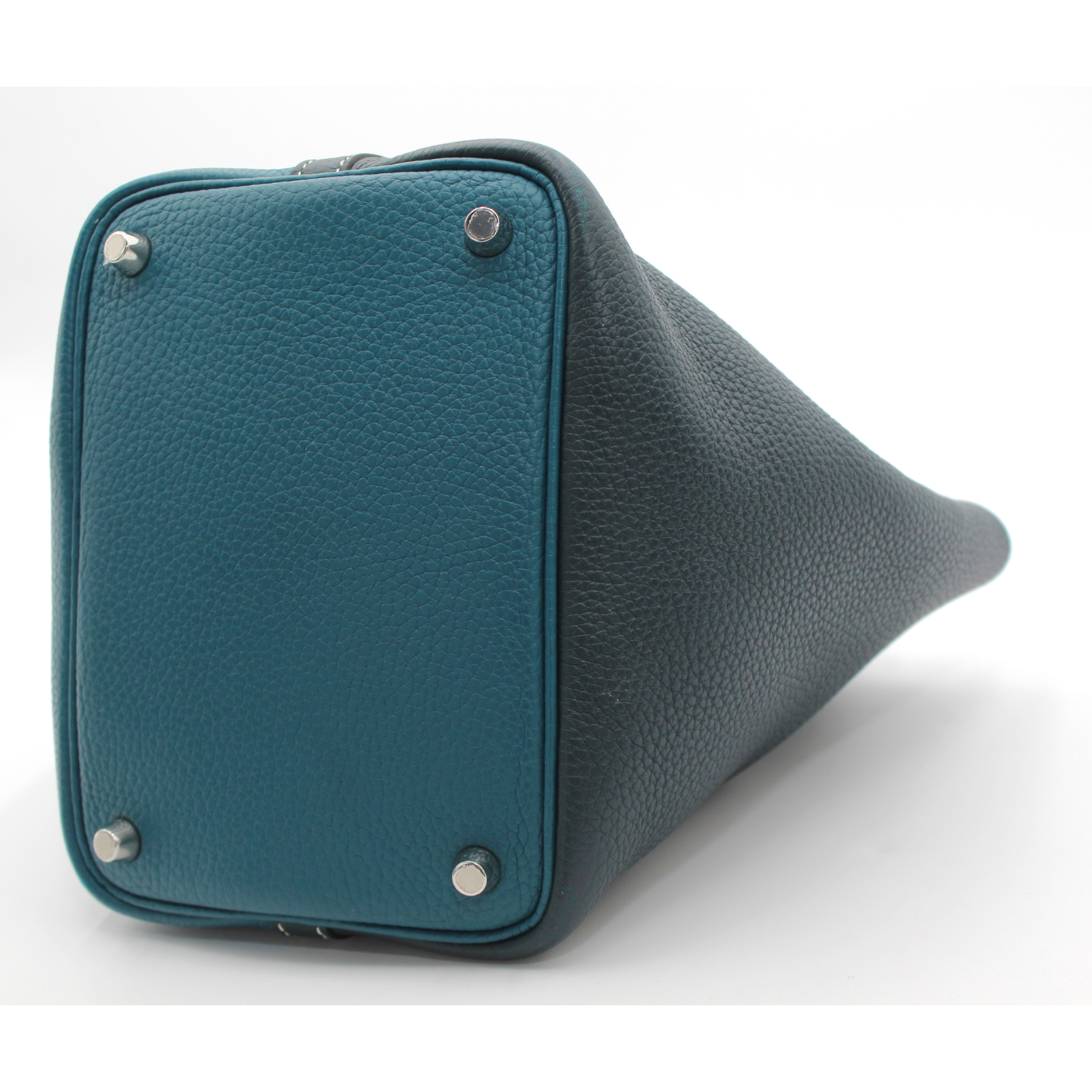 Picotin Lock 18 Casague Taurillon Clemence Deep Blue Handbag