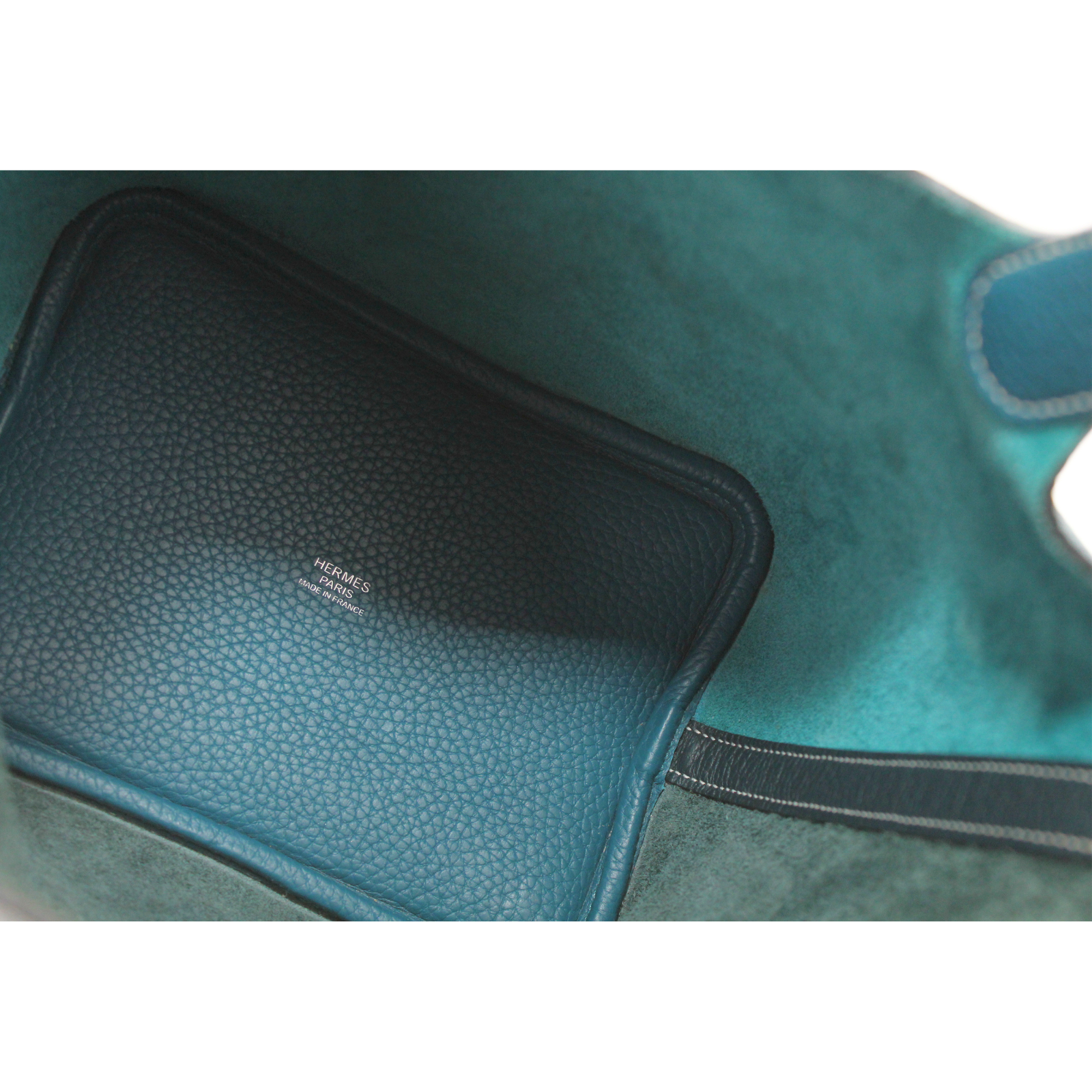 Picotin Lock 18 Casague Taurillon Clemence Deep Blue Handbag