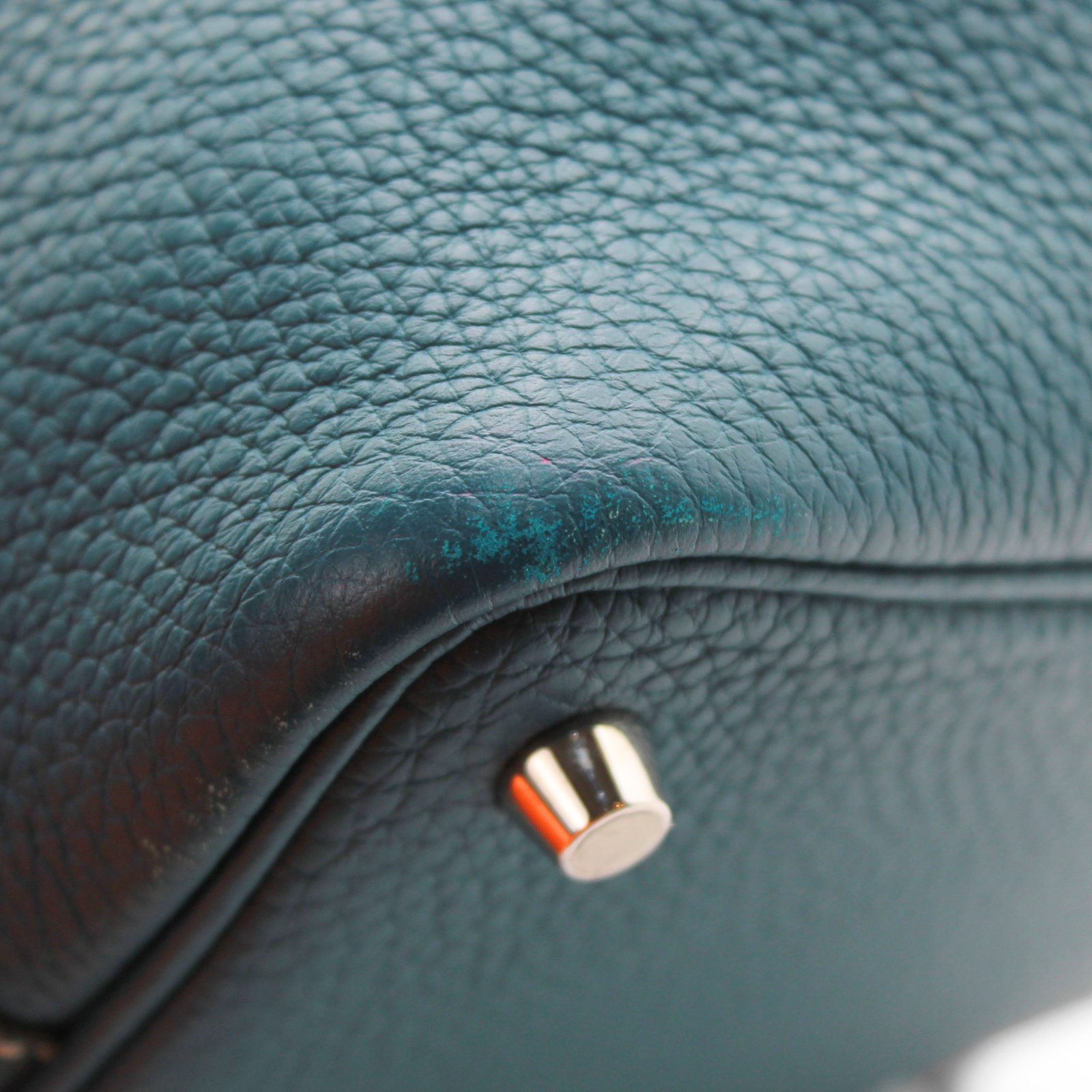 Picotin Lock 18 Casague Taurillon Clemence Deep Blue Handbag