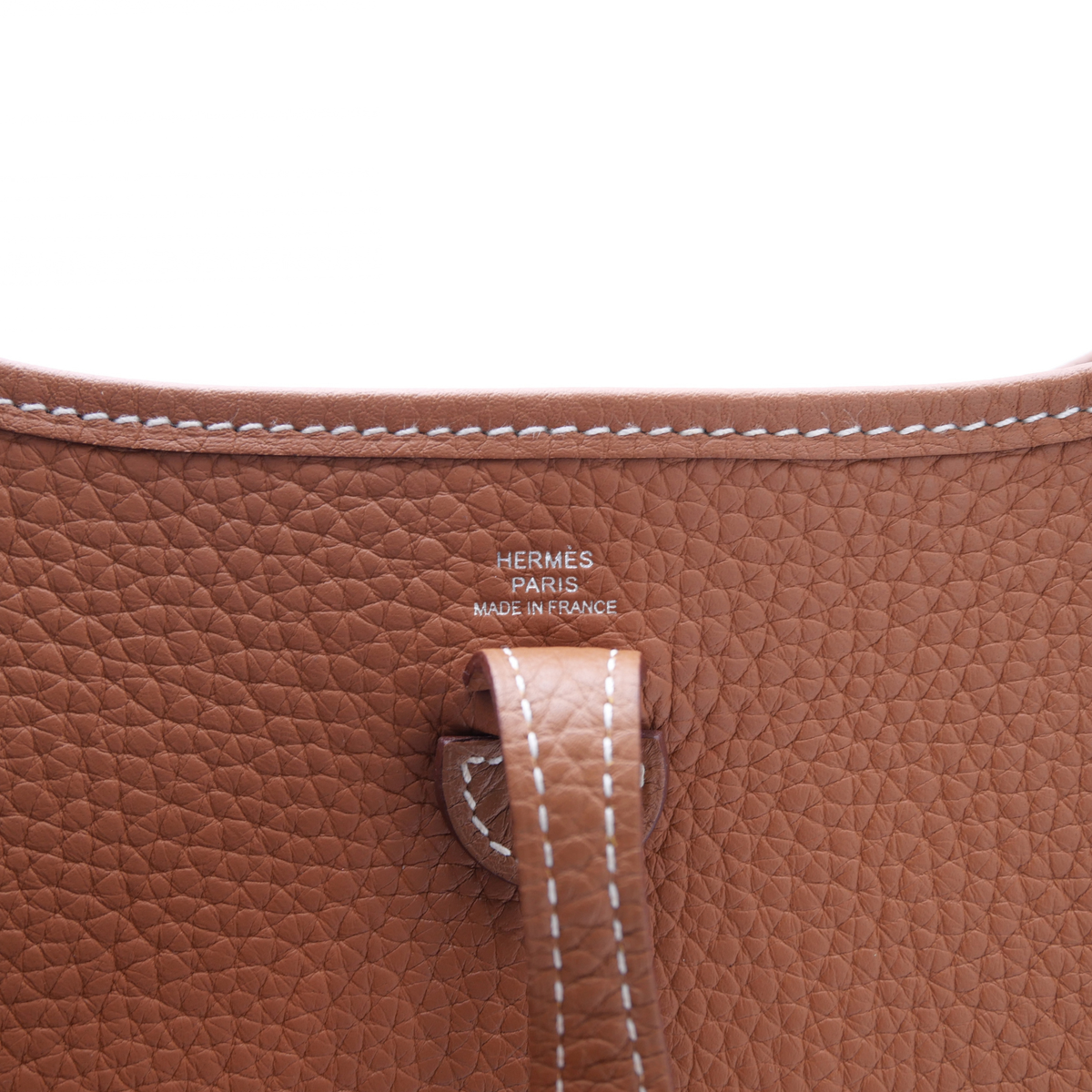 Evelyne Amazone 16 Taurillon Clemence Gold Crossbody Bag