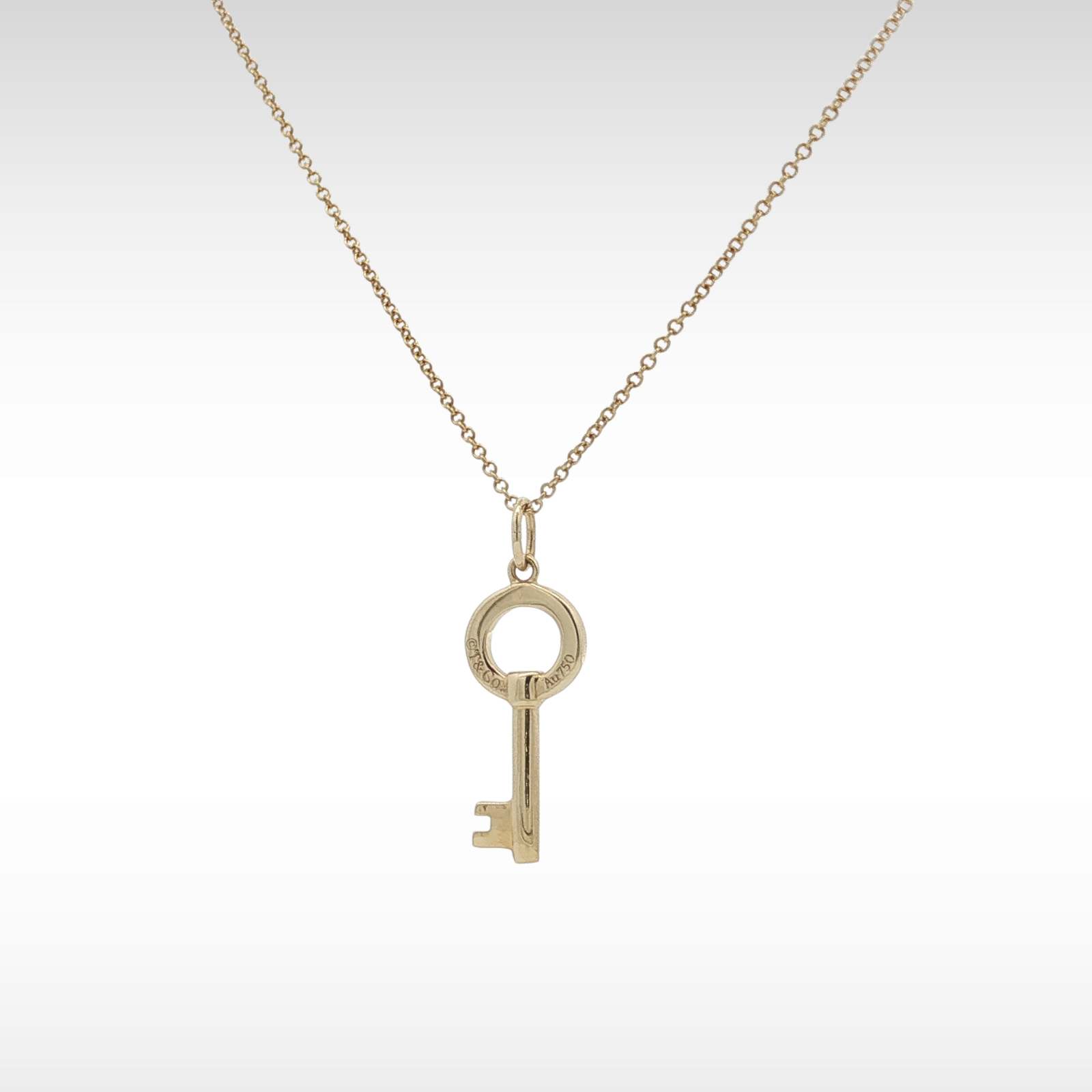 Key Yellow Gold Necklace