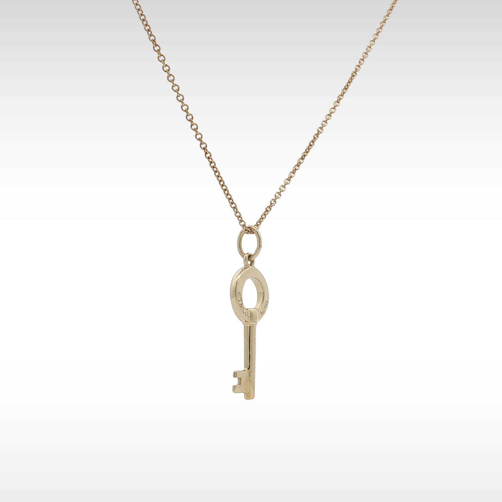 Key Yellow Gold Necklace