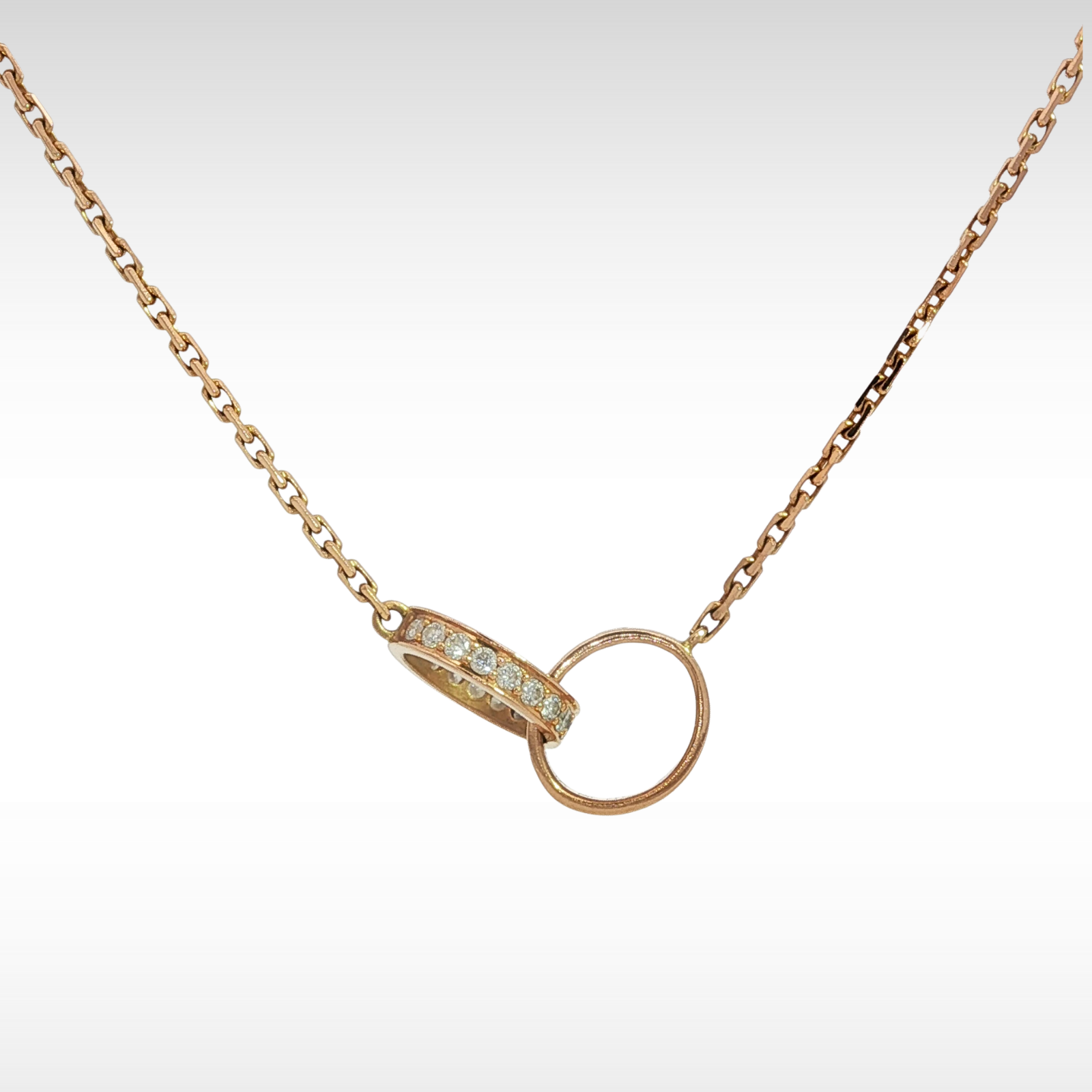 Love Half Diamond Necklace