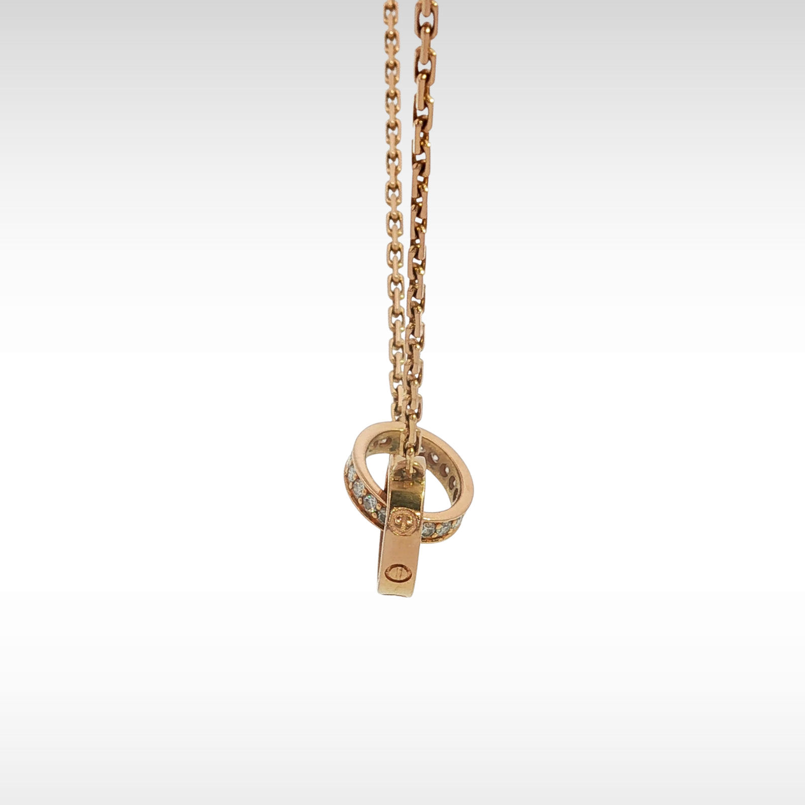Love Half Diamond Necklace