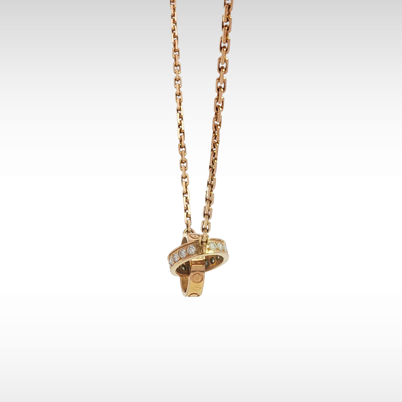 Love Half Diamond Necklace