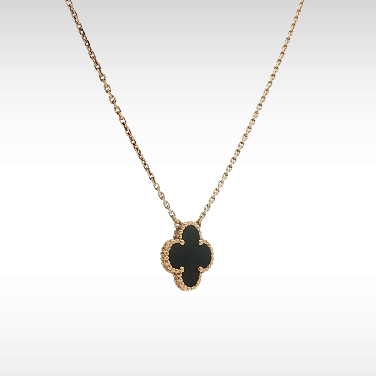 Vintage Alhambra Onyx Necklace