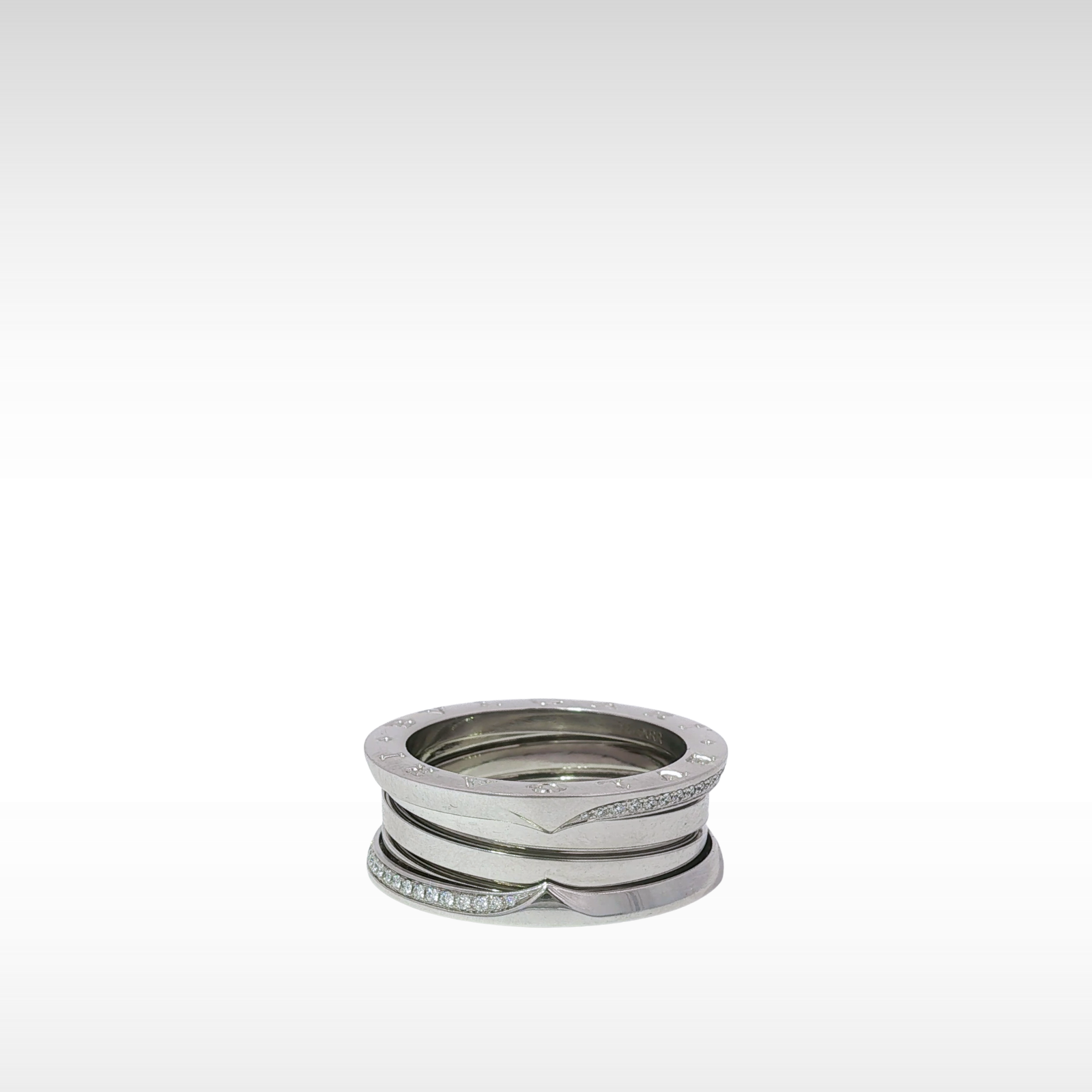 B.zero1 White Gold Ring 61 / 9.5