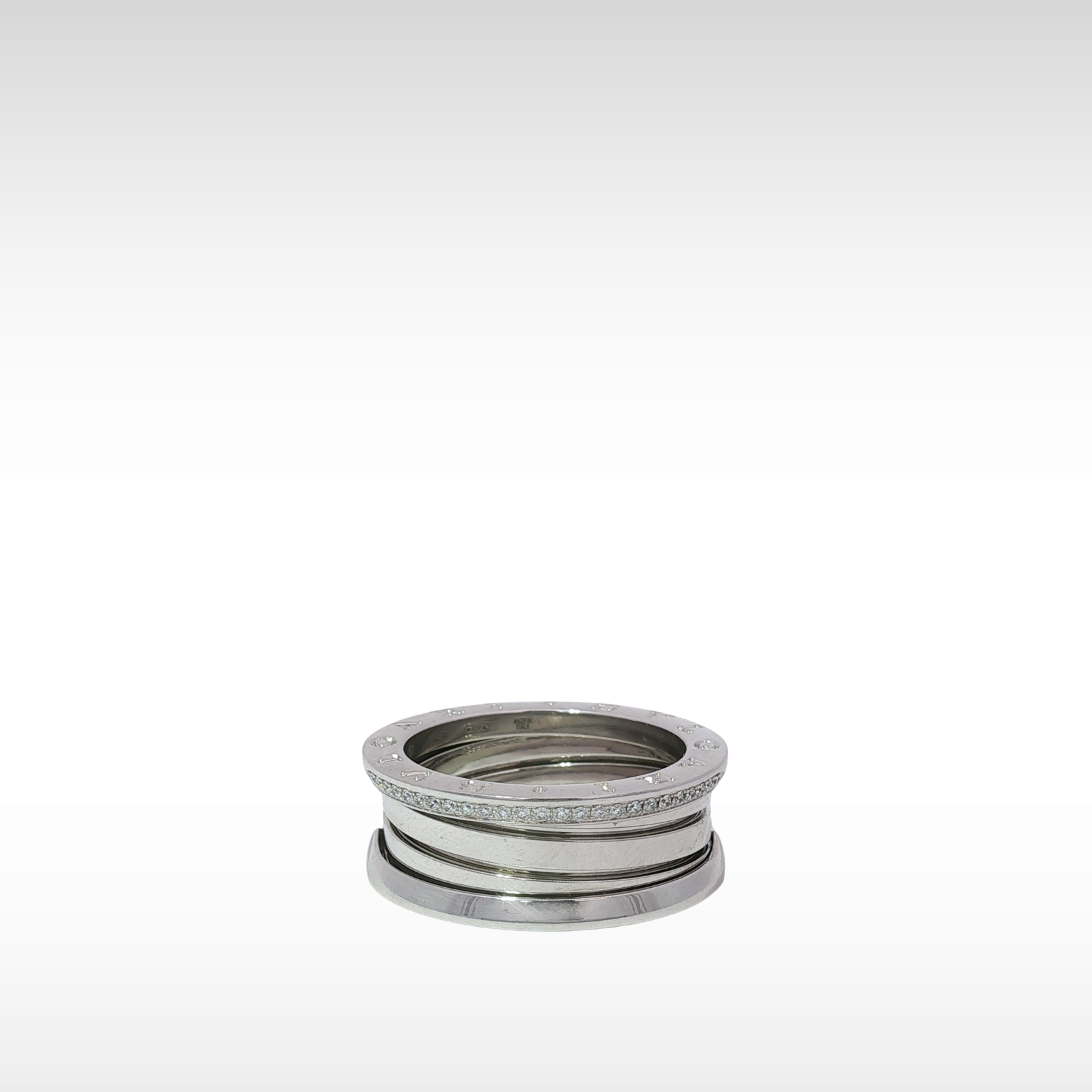 B.zero1 White Gold Ring 61 / 9.5