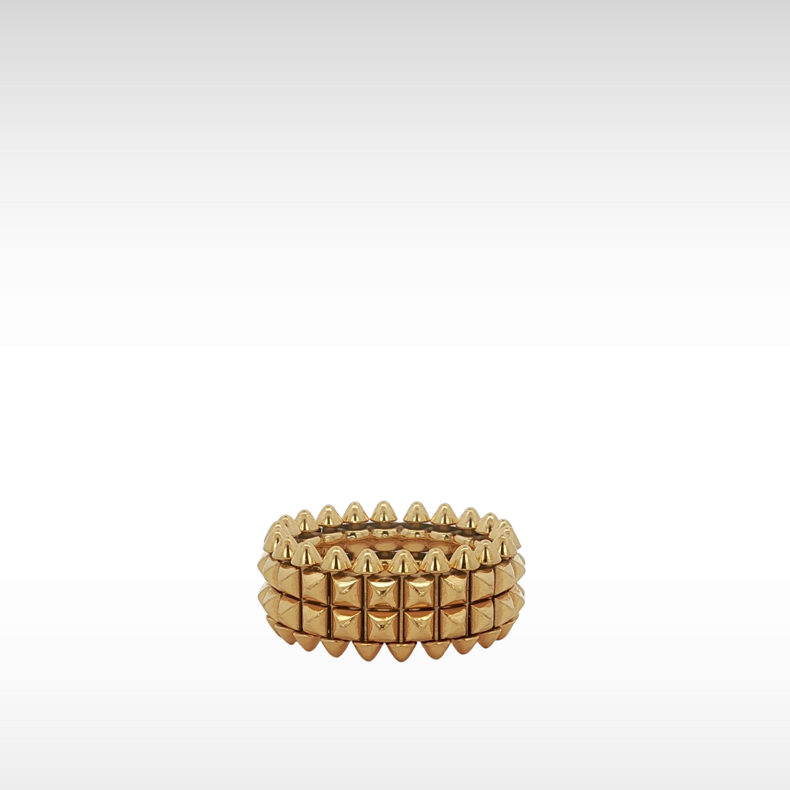 Clash de Cartier Double Row Yellow Gold Ring 52 / 6