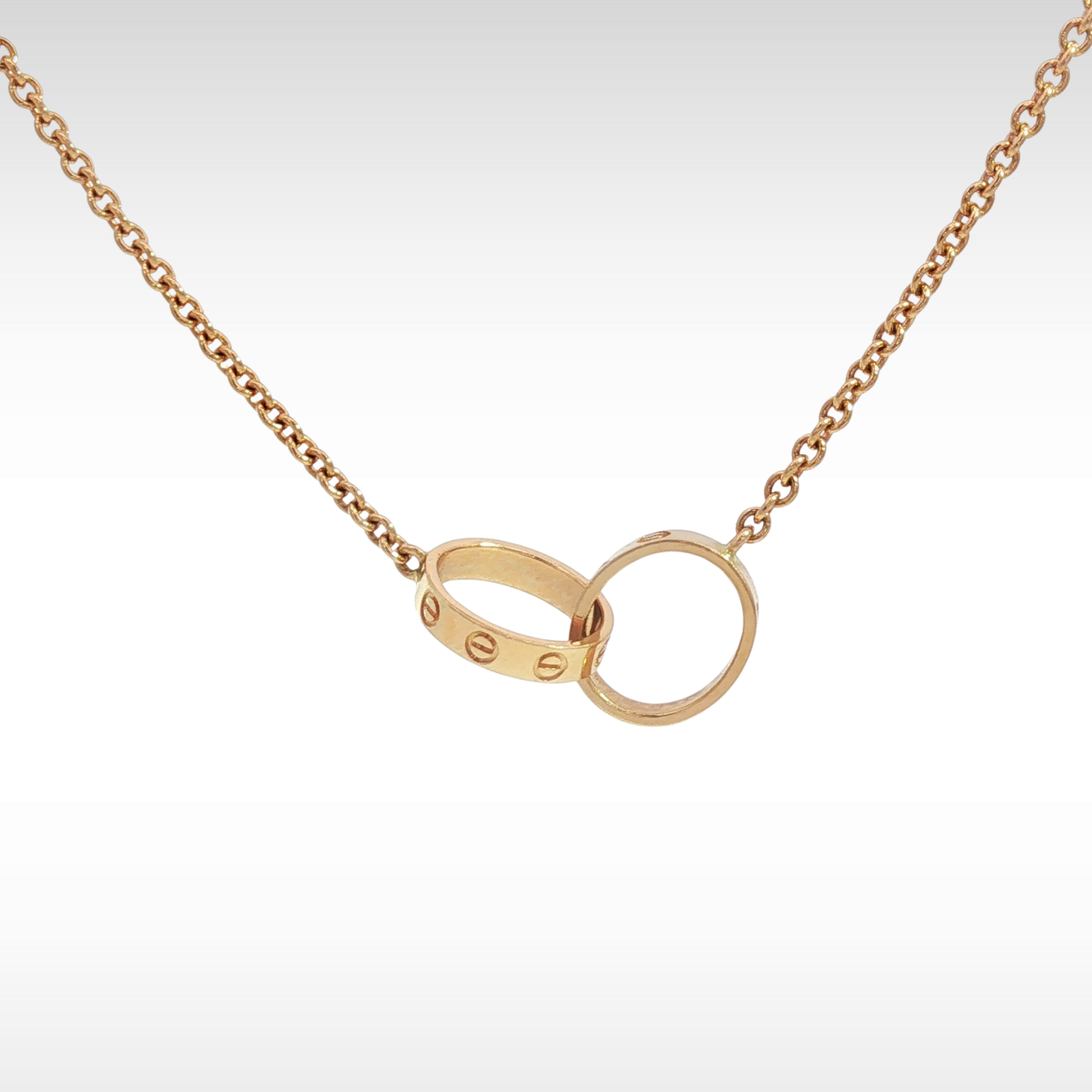 Love Necklace Pink Gold
