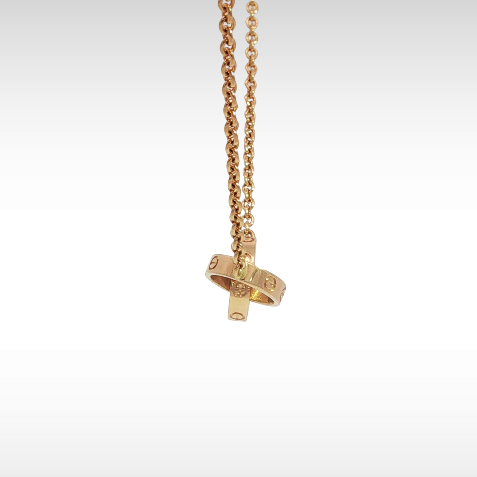Love Necklace Pink Gold