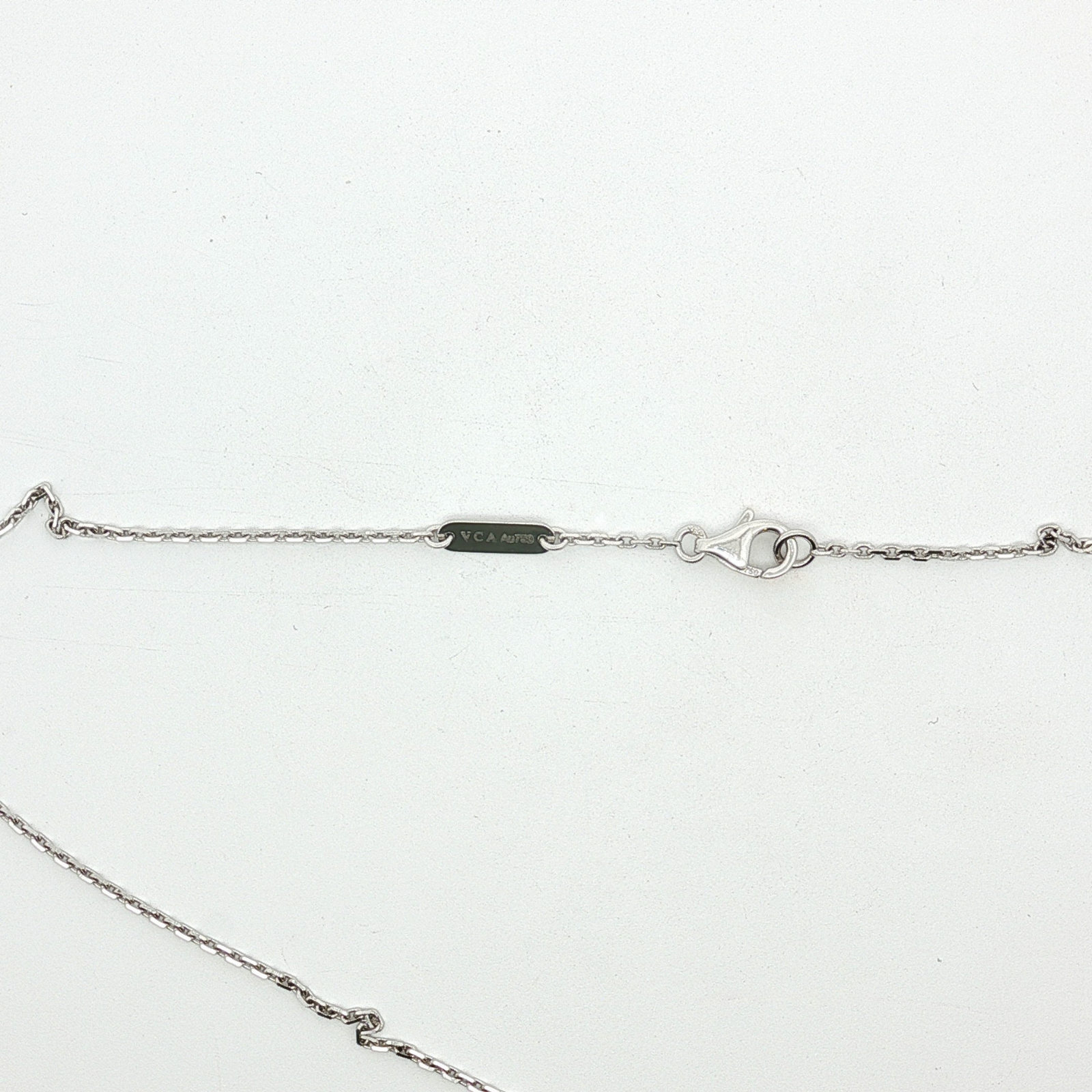 Vintage Alhambra White Gold Necklace