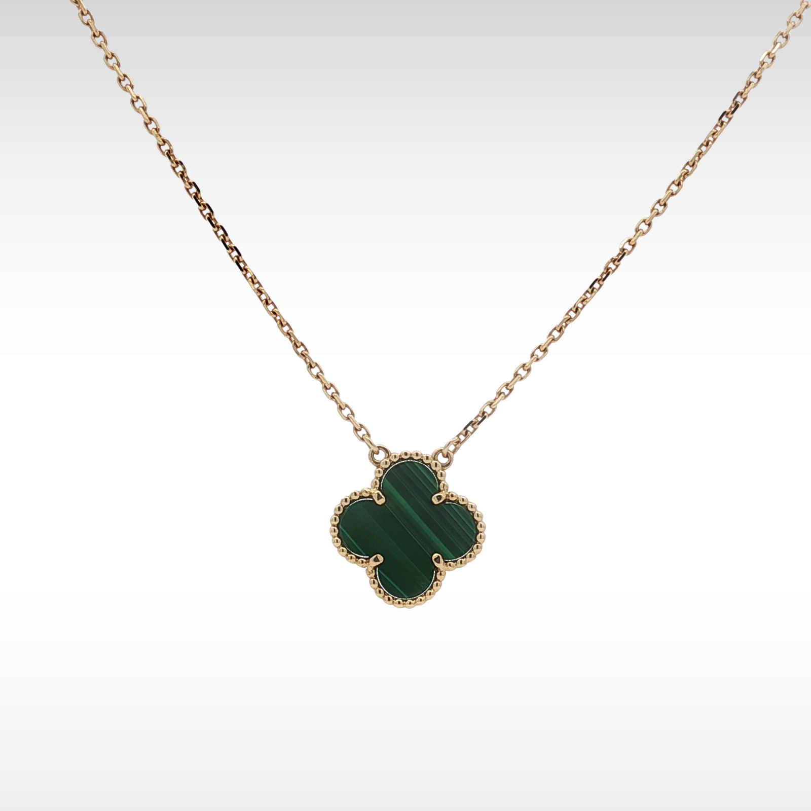 Vintage Alhambra Necklace Malachite