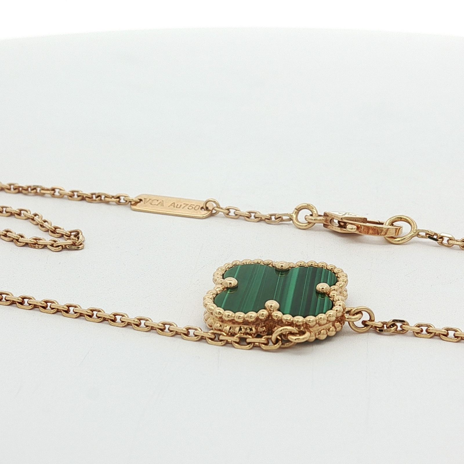 Vintage Alhambra Necklace Malachite