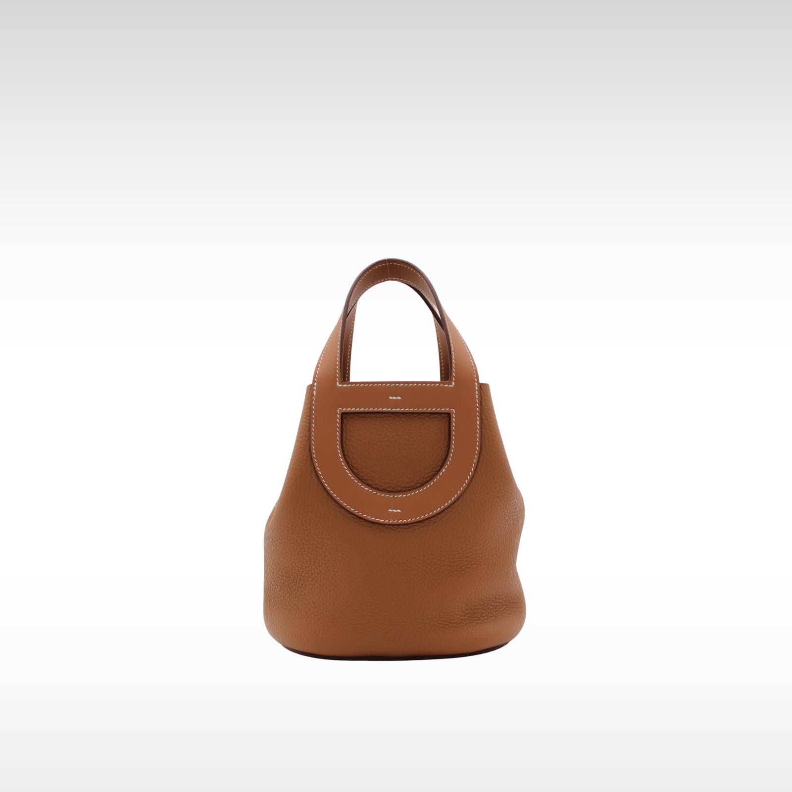 In the Loop 18 Taurillon Clemence Gold Handbag