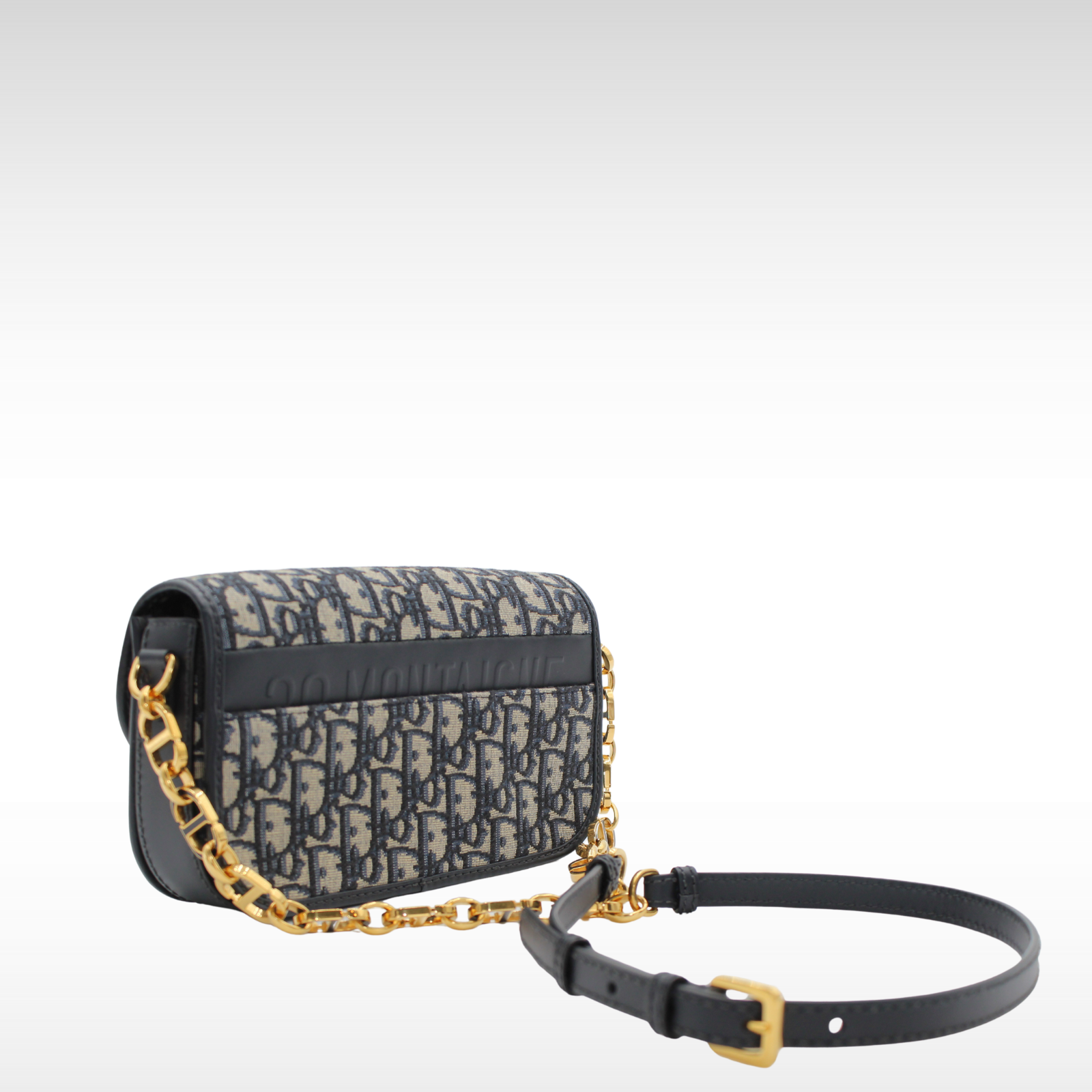 30 Montaigne Avenue Oblique Canvas Shoulder Bag