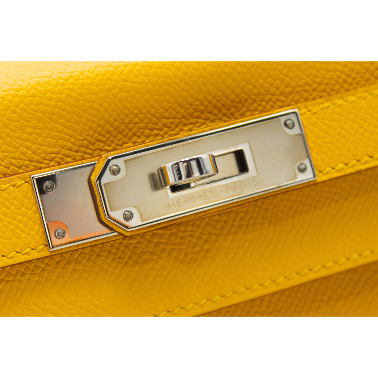 Kelly 28 Epsom Jaune Ambre