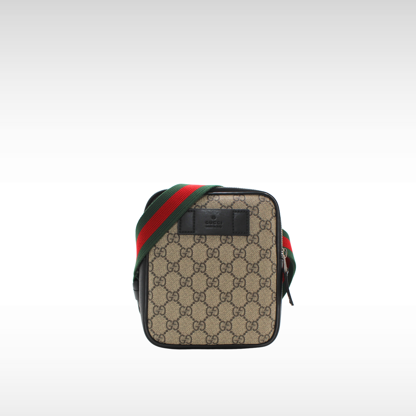 GG-Supreme Coated Canvas Beige Crossbody Bag