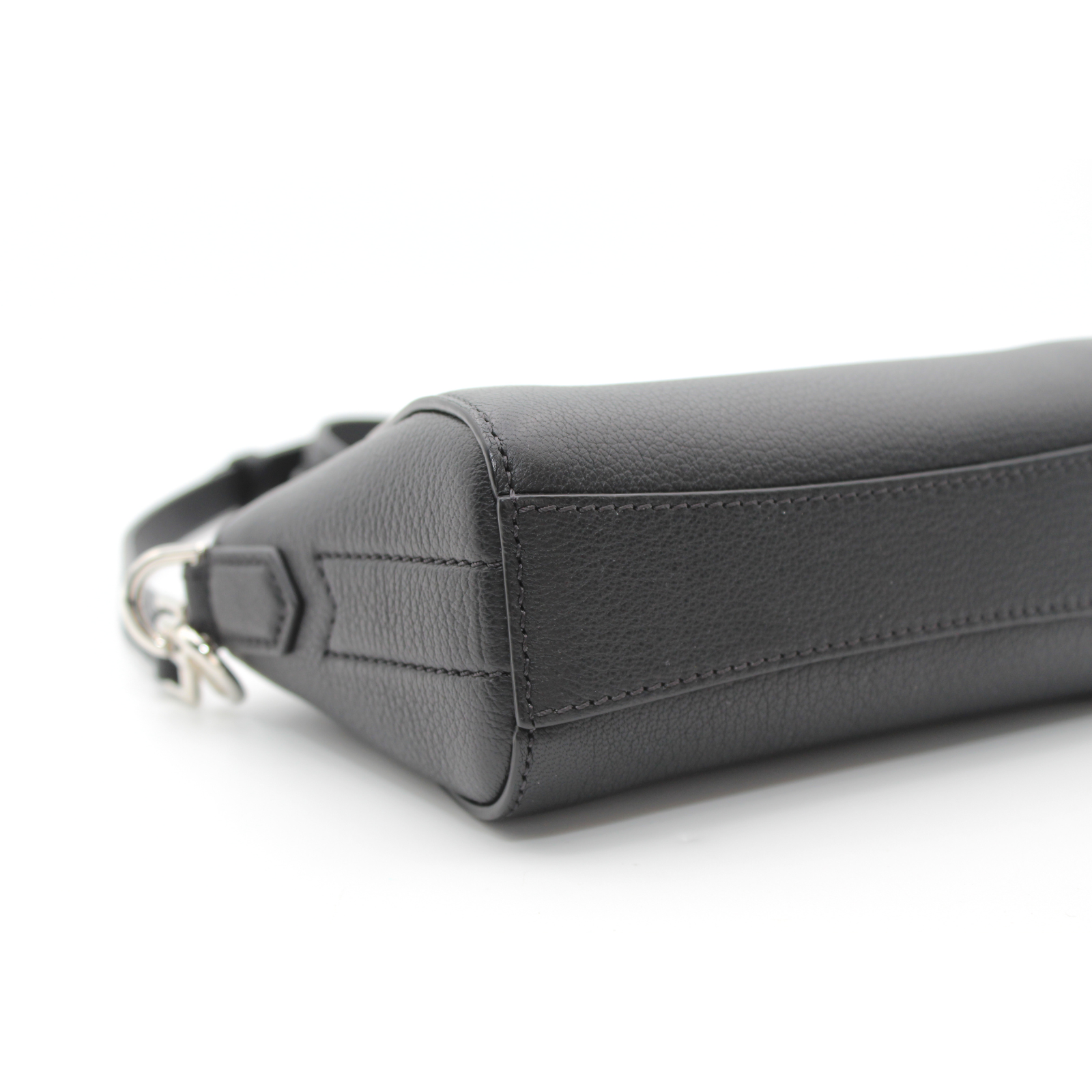Antigona Nano Goat Black Crossbody Bag