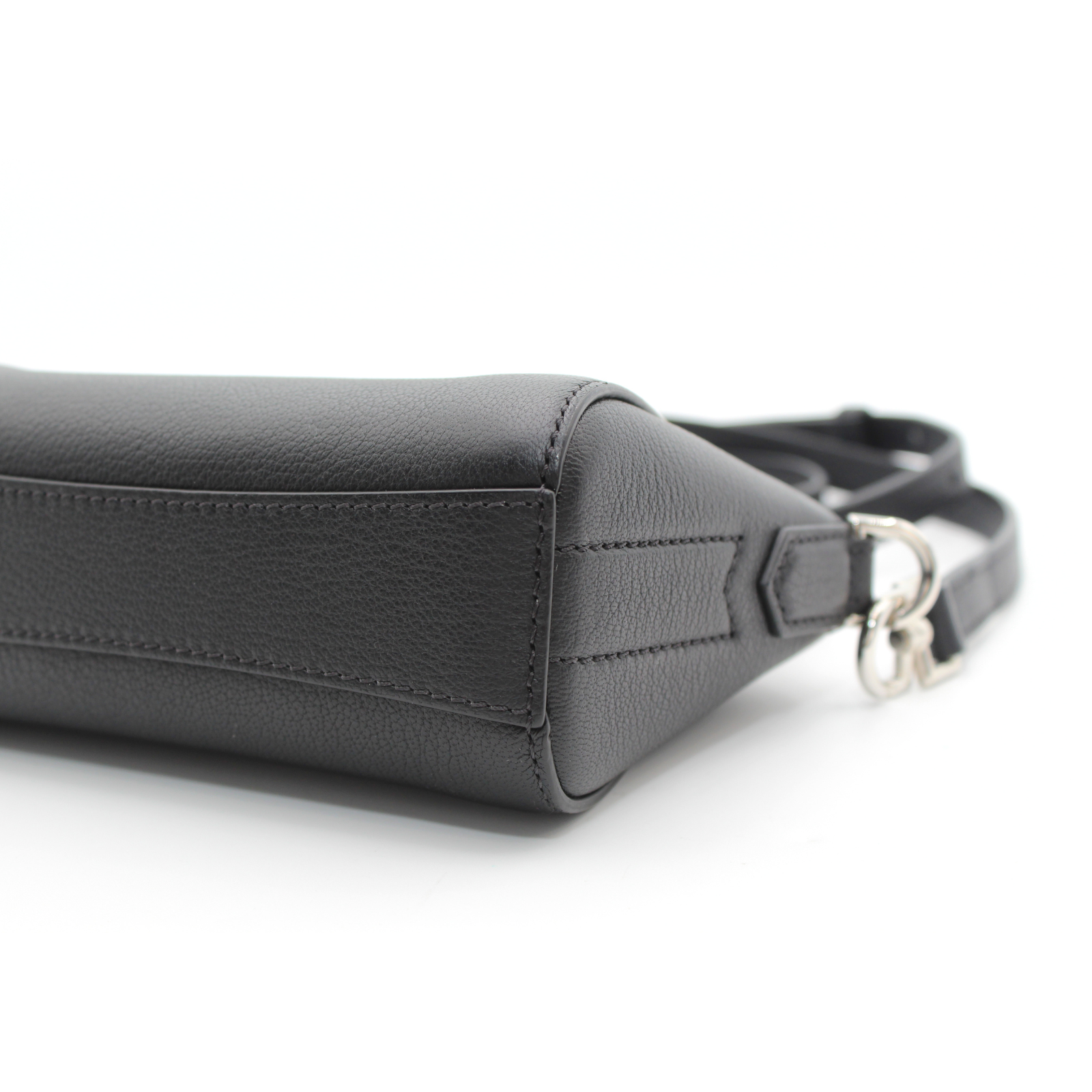 Antigona Nano Goat Black Crossbody Bag