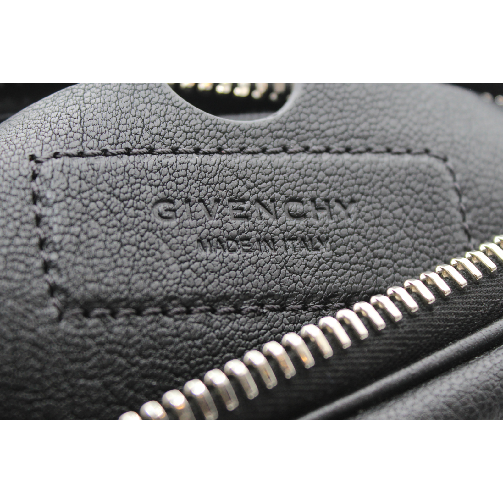 Antigona Nano Goat Black Crossbody Bag