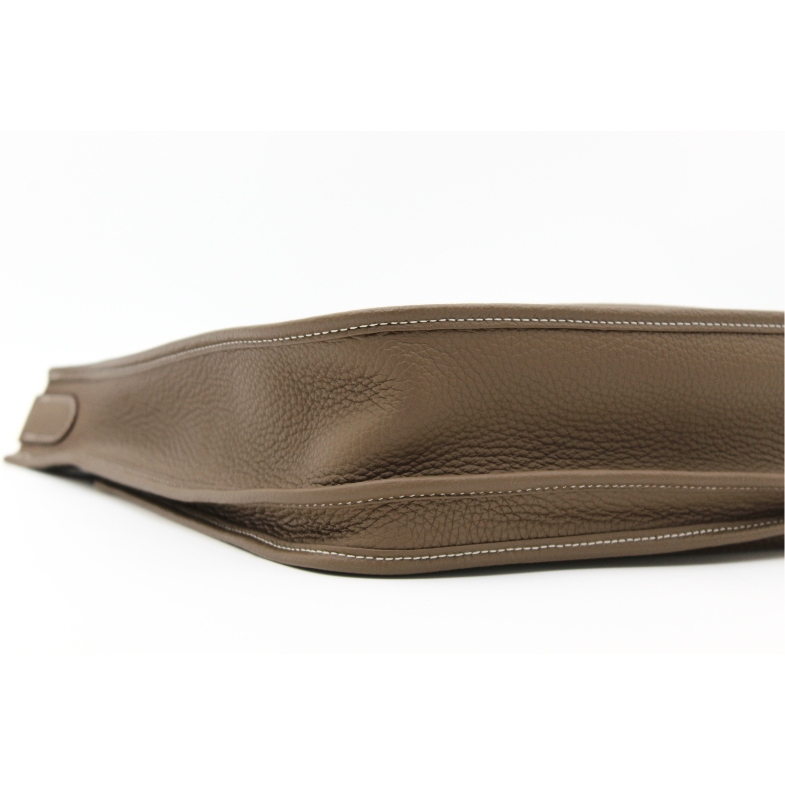 Evelyne 3 PM Taurillon Clemence Etoupe Crossbody Bag