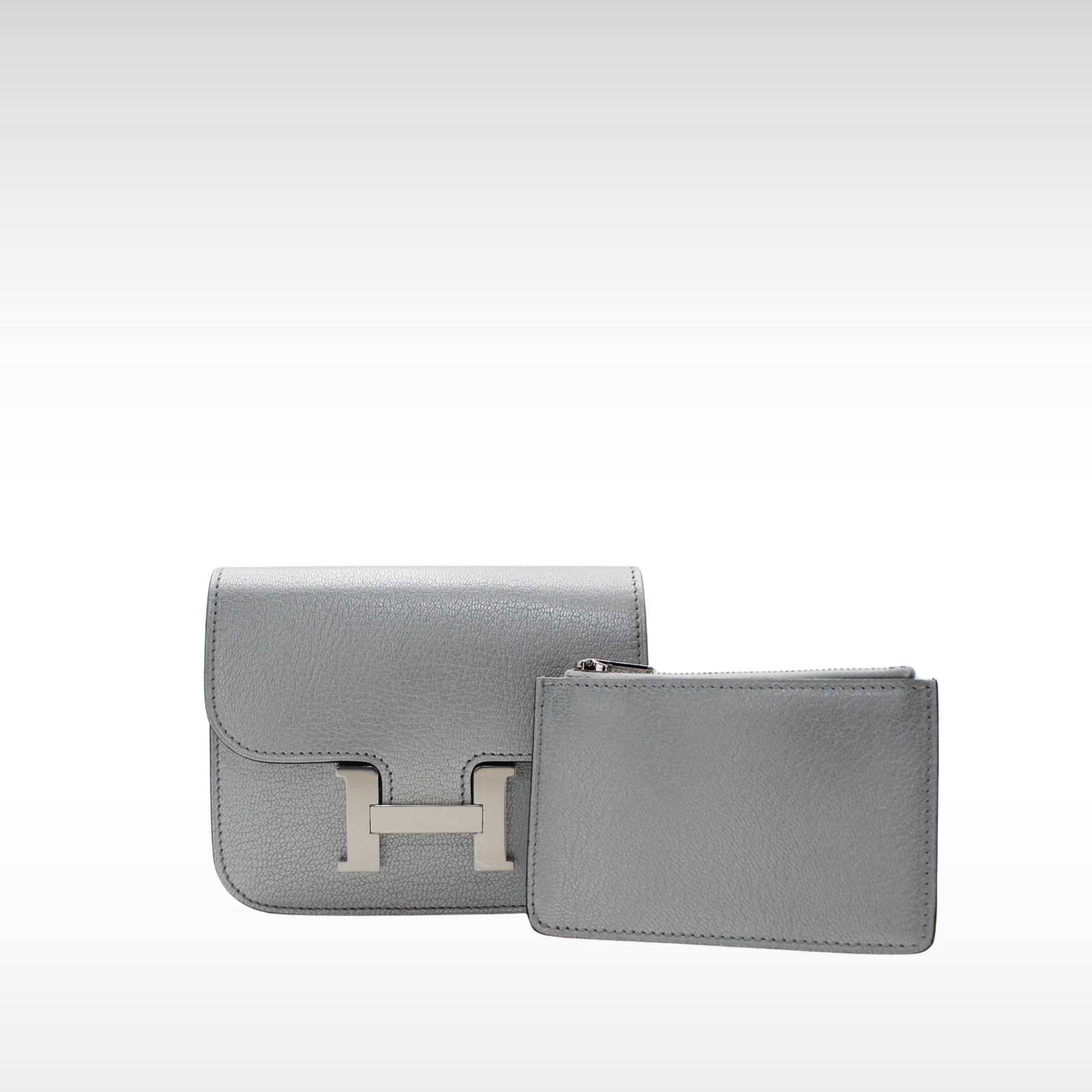 Constance Slim Chamkilight Argent Wallet