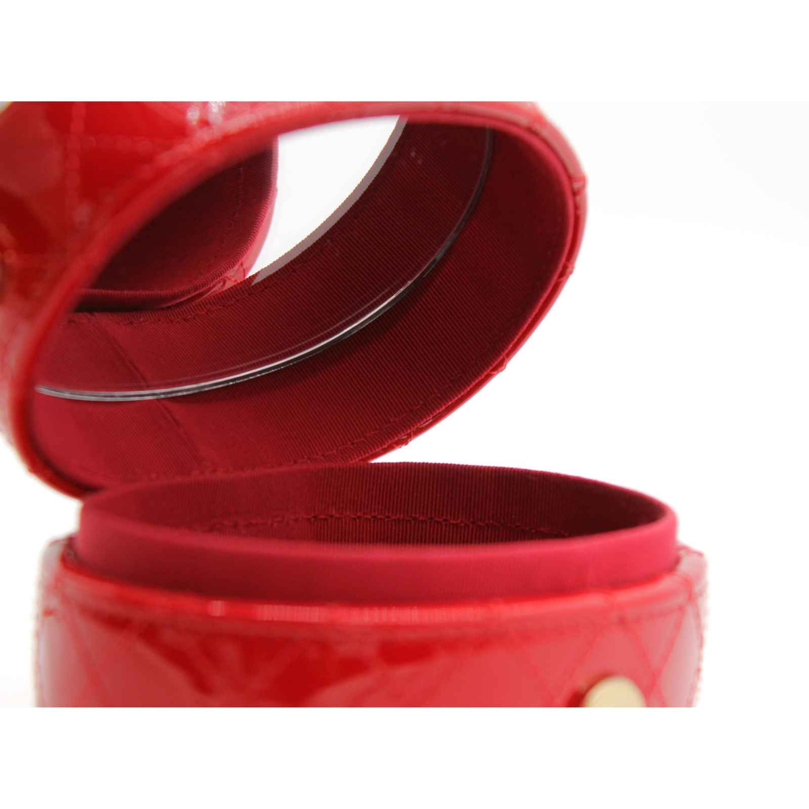 Enamel Red Vanity Bag